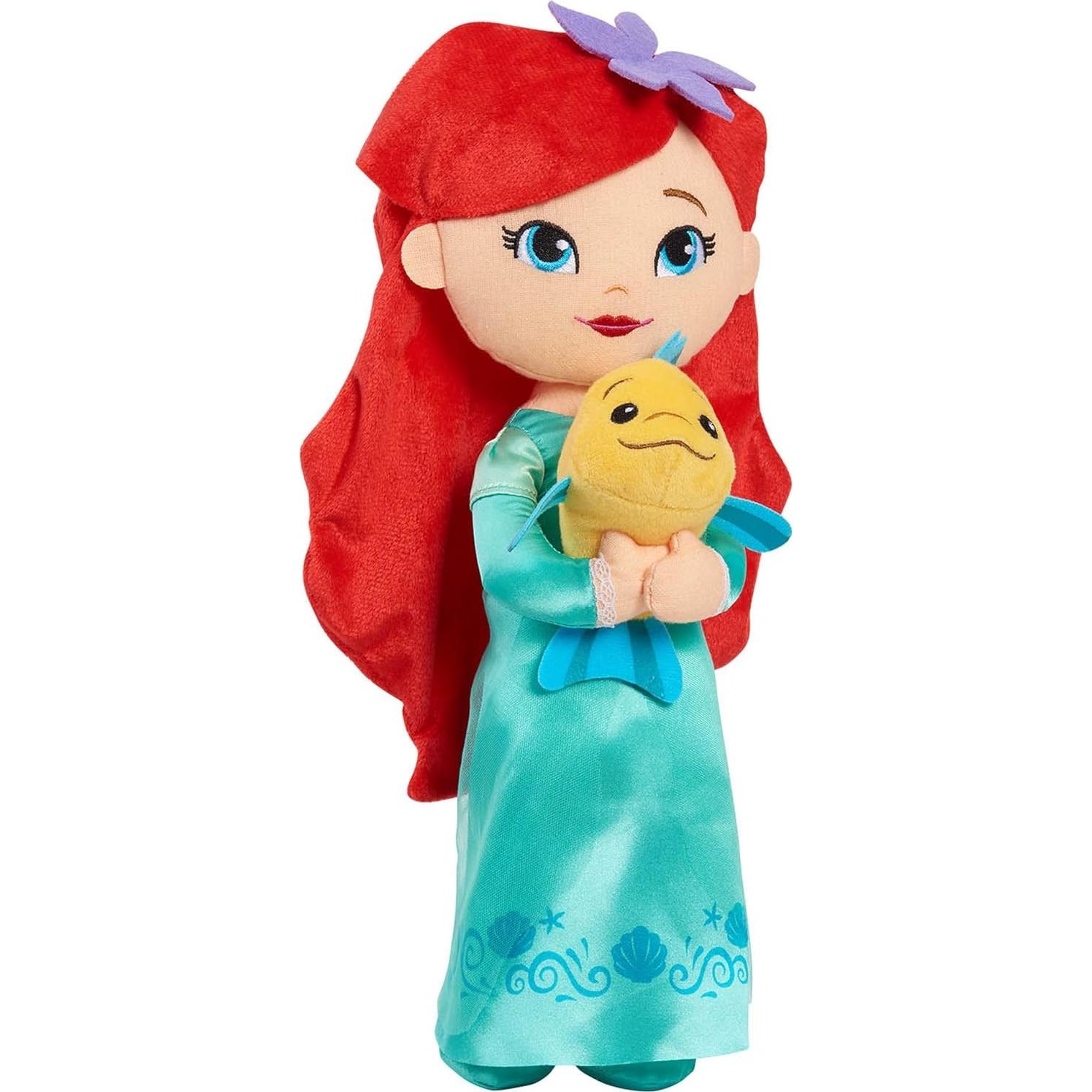 Muñeca de peluche Disney Princess Ariel y Flounder 35,56 cm