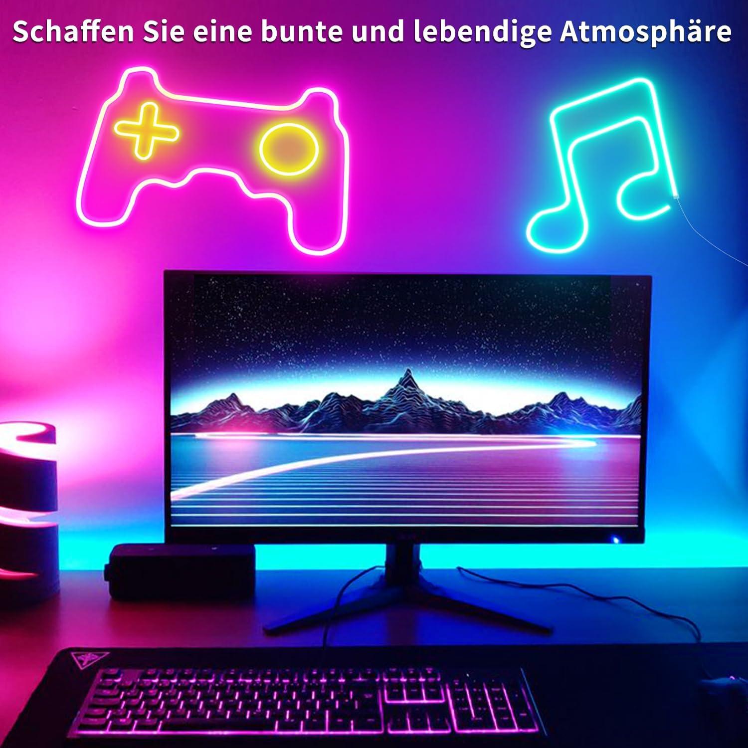 Luces de Neón LED 132FT Segrass RGB Impermeables IP65