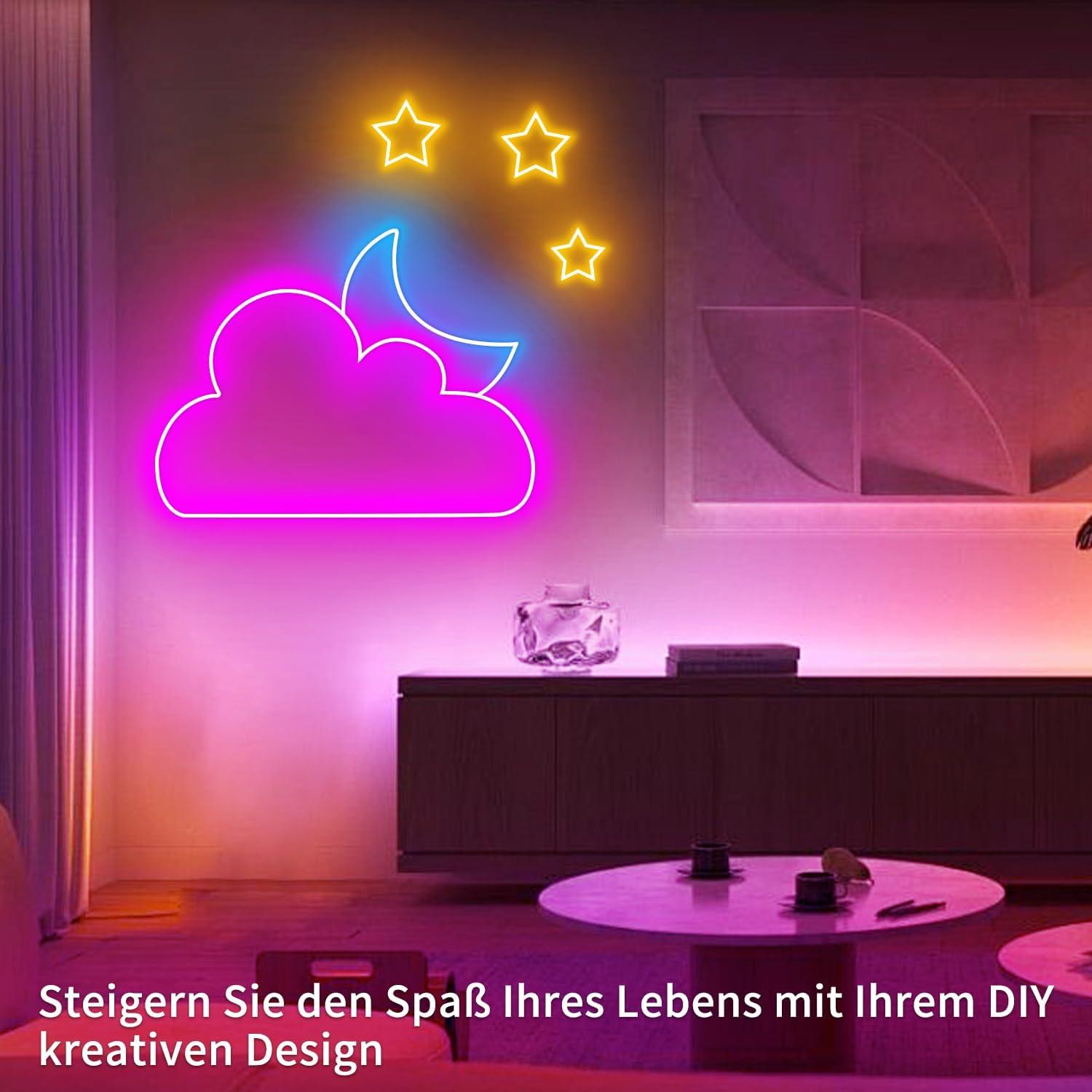 Luces de Neón LED 132FT Segrass RGB Impermeables IP65