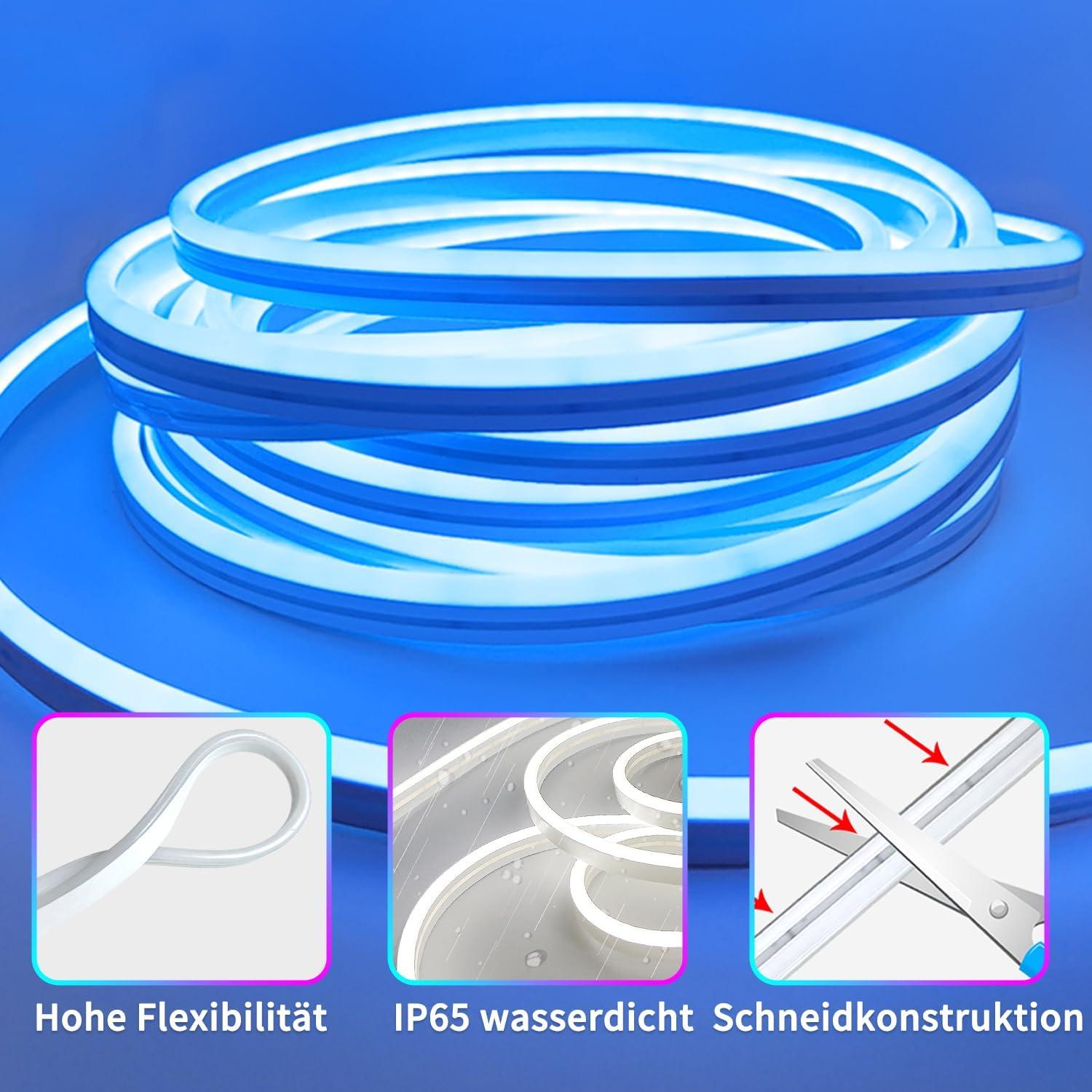 Luces de Neón LED 132FT Segrass RGB Impermeables IP65