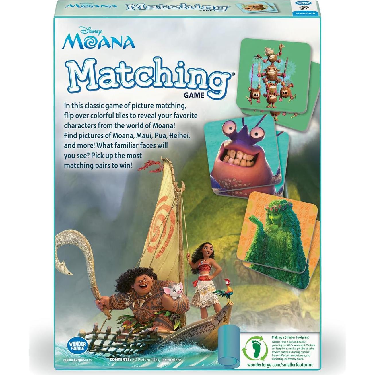 Juego de Emparejamiento Disney Moana Wonder Forge 3-5 Años