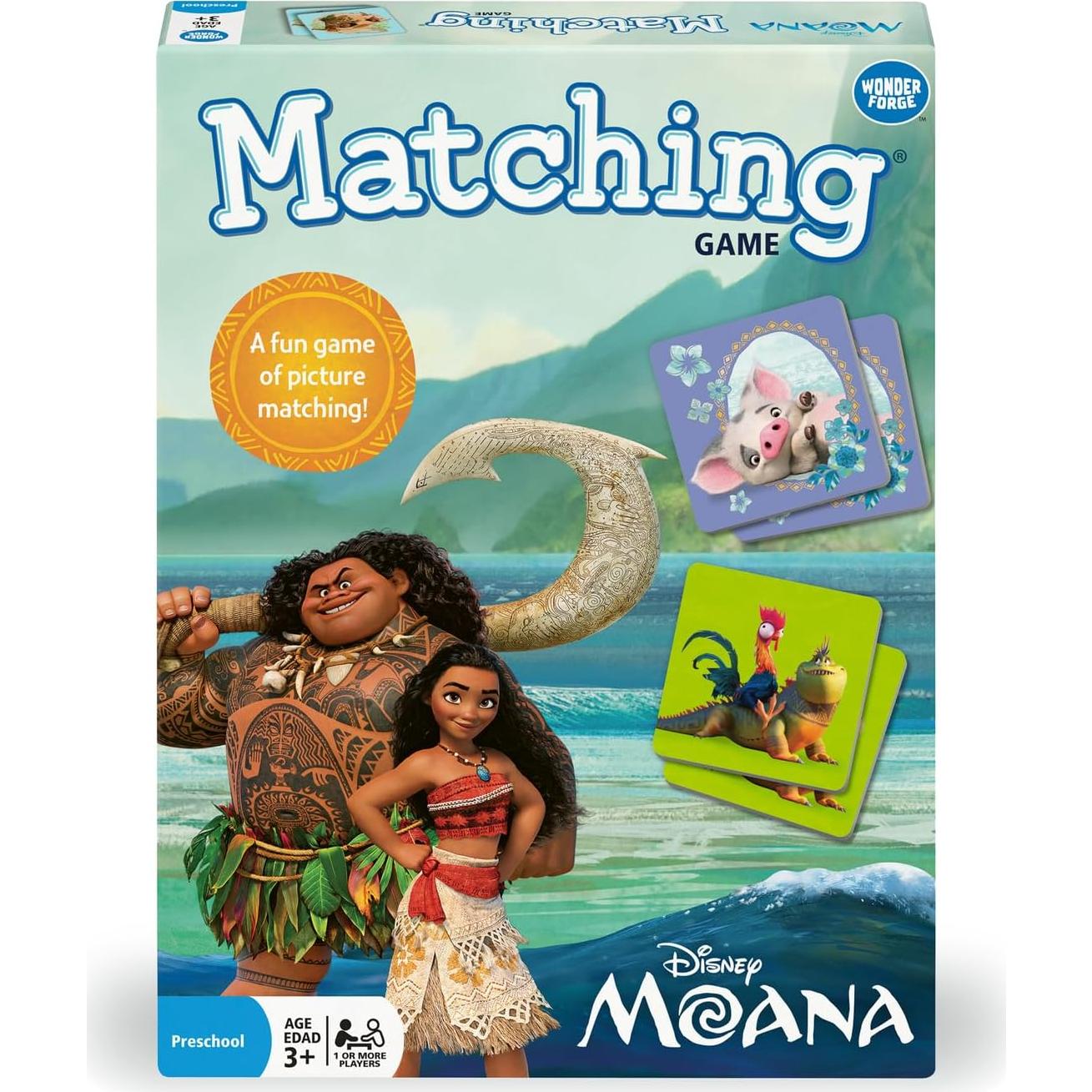 Juego de Emparejamiento Disney Moana Wonder Forge 3-5 Años