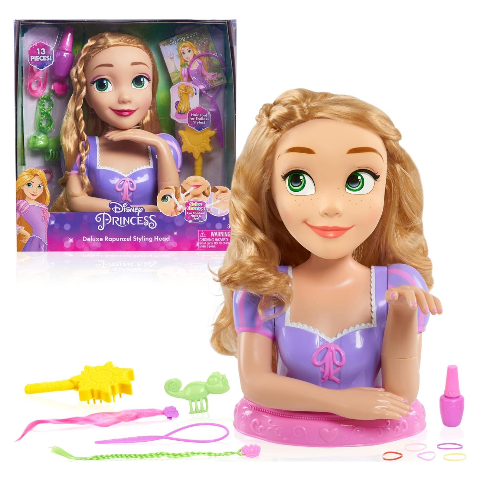 Cabeza de Estilo Deluxe Rapunzel Just Play 13 Piezas 3+