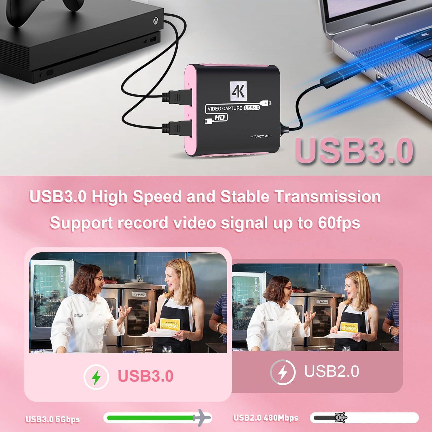 Tarjeta de Captura HDMI 4K PACOXI para Streaming y Grabación