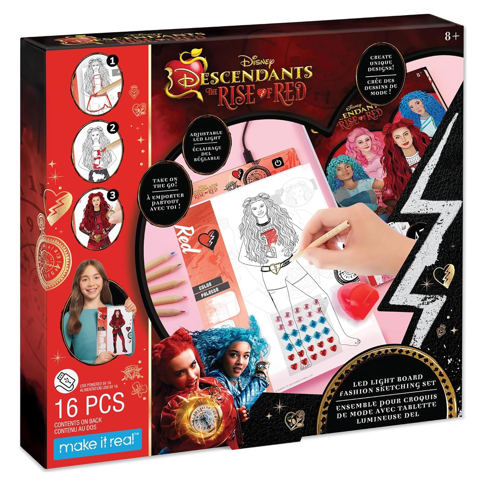Set de Dibujo de Moda Hazlo Real Descendientes 4 con Luz LED