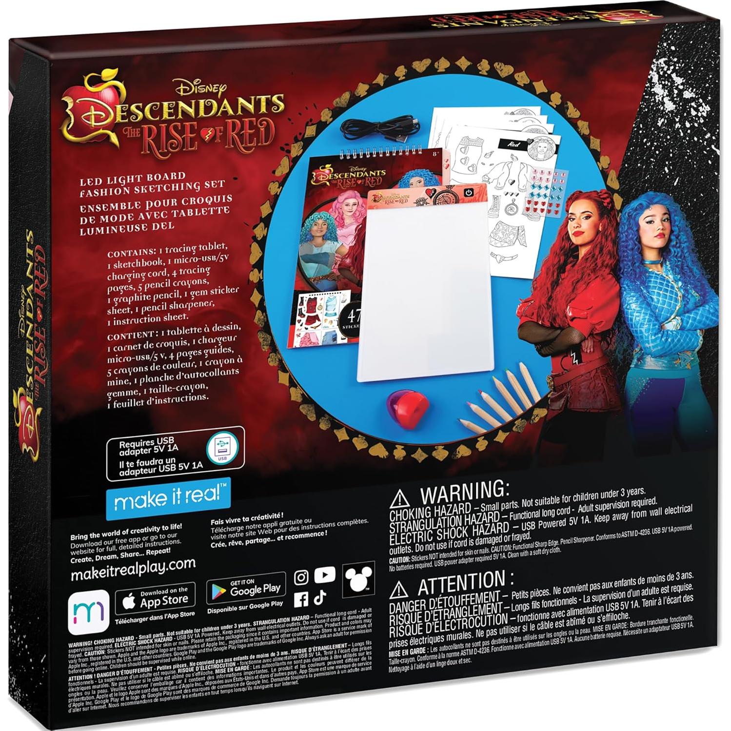 Set de Dibujo de Moda Hazlo Real Descendientes 4 con Luz LED