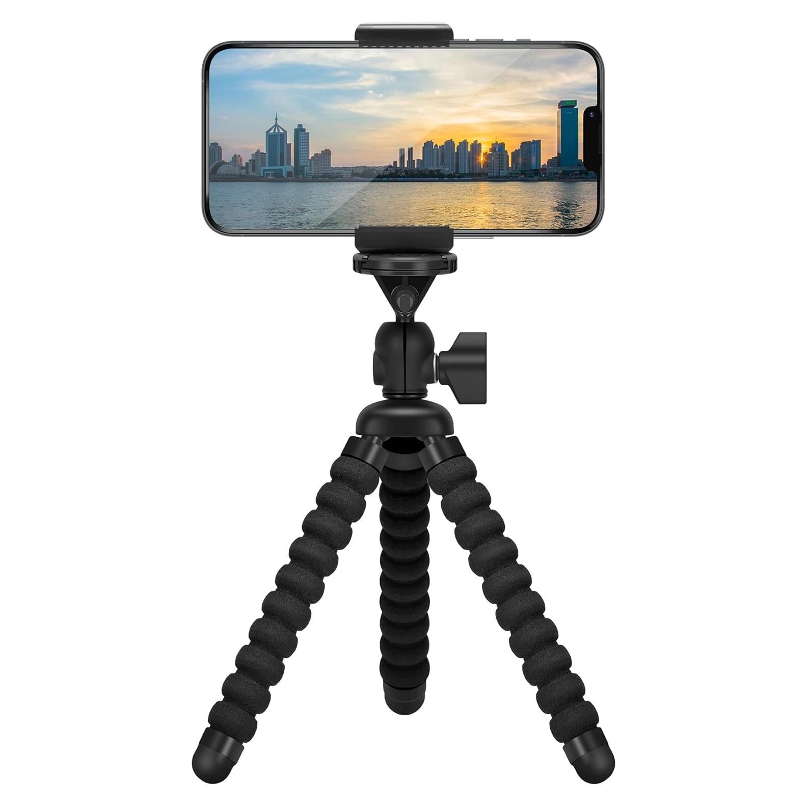 Soporte de trípode flexible ZTON para celular hasta 9.65 cm