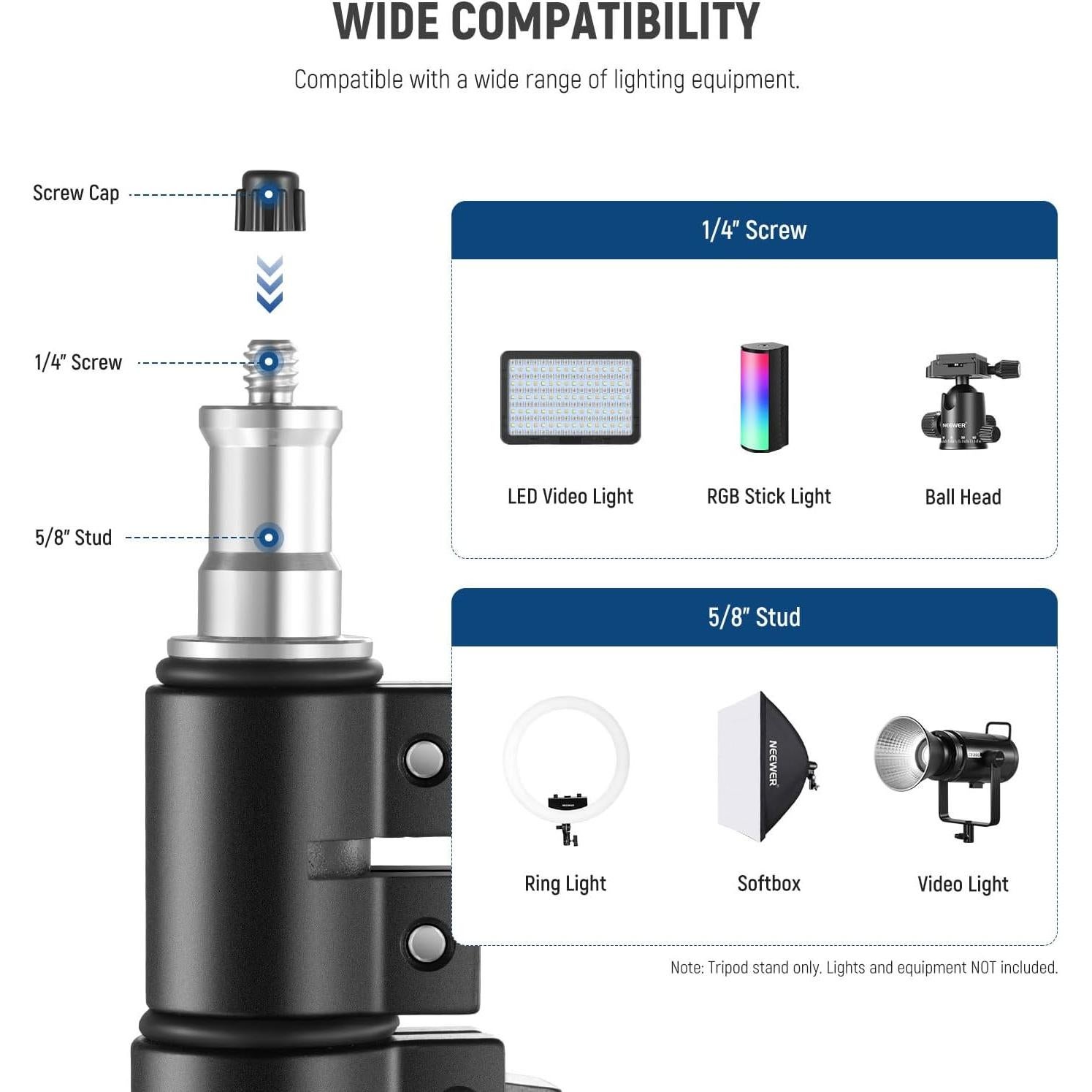 Soporte de Luz NEEWER ST178R Plegable 178cm para Fotografía