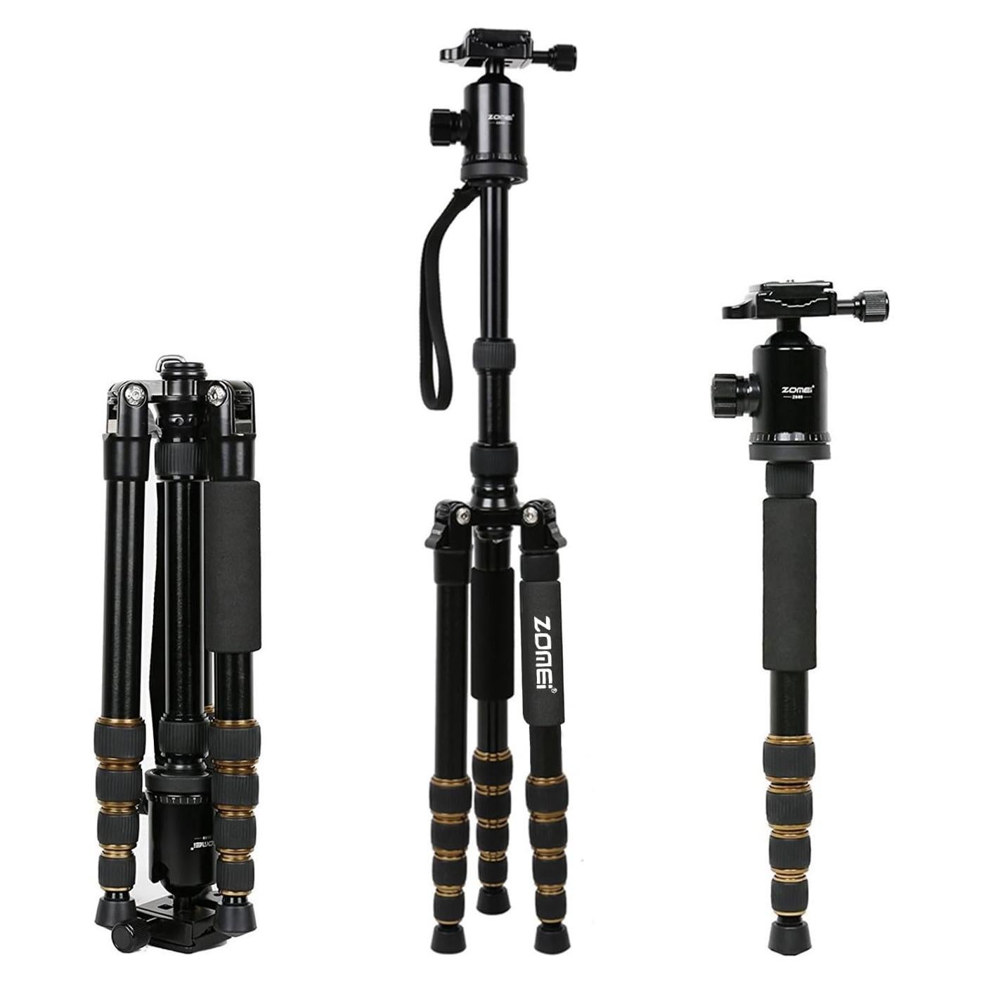 ZoMei Z669 Magnesium Aluminum Alloy Travel Camera Tripod with Ball Head for Canon,Sony,DSLR