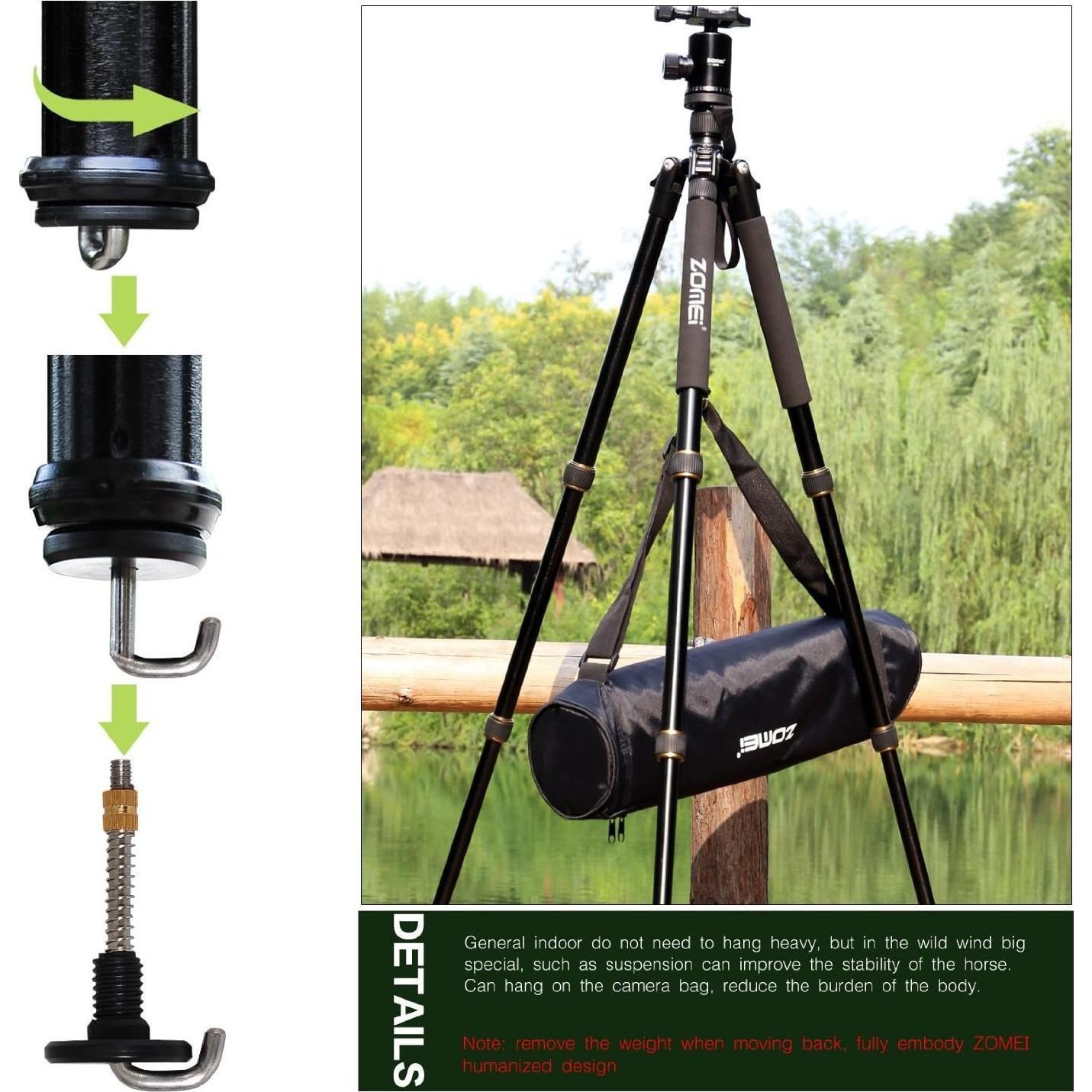 ZoMei Z669 Magnesium Aluminum Alloy Travel Camera Tripod with Ball Head for Canon,Sony,DSLR