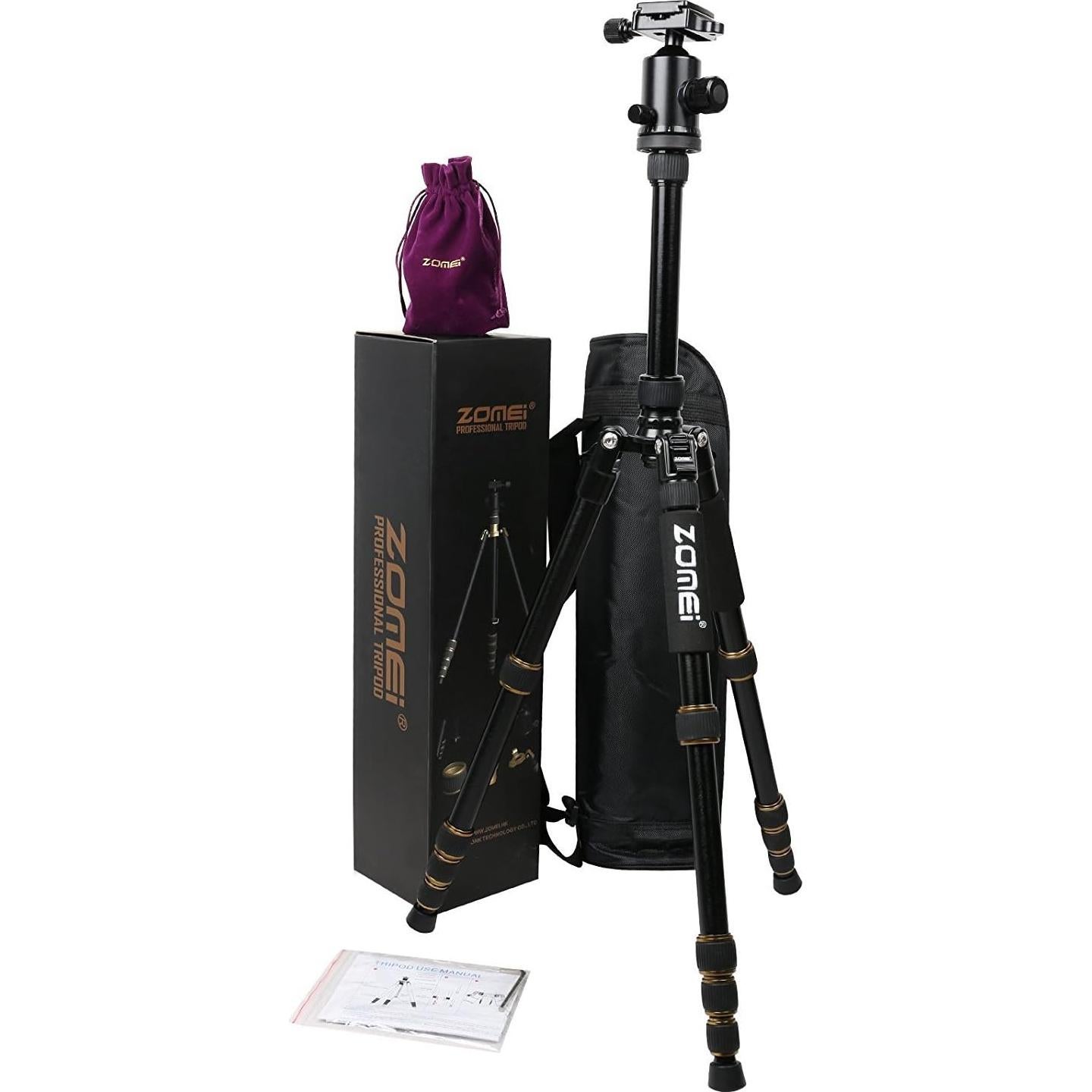 ZoMei Z669 Magnesium Aluminum Alloy Travel Camera Tripod with Ball Head for Canon,Sony,DSLR