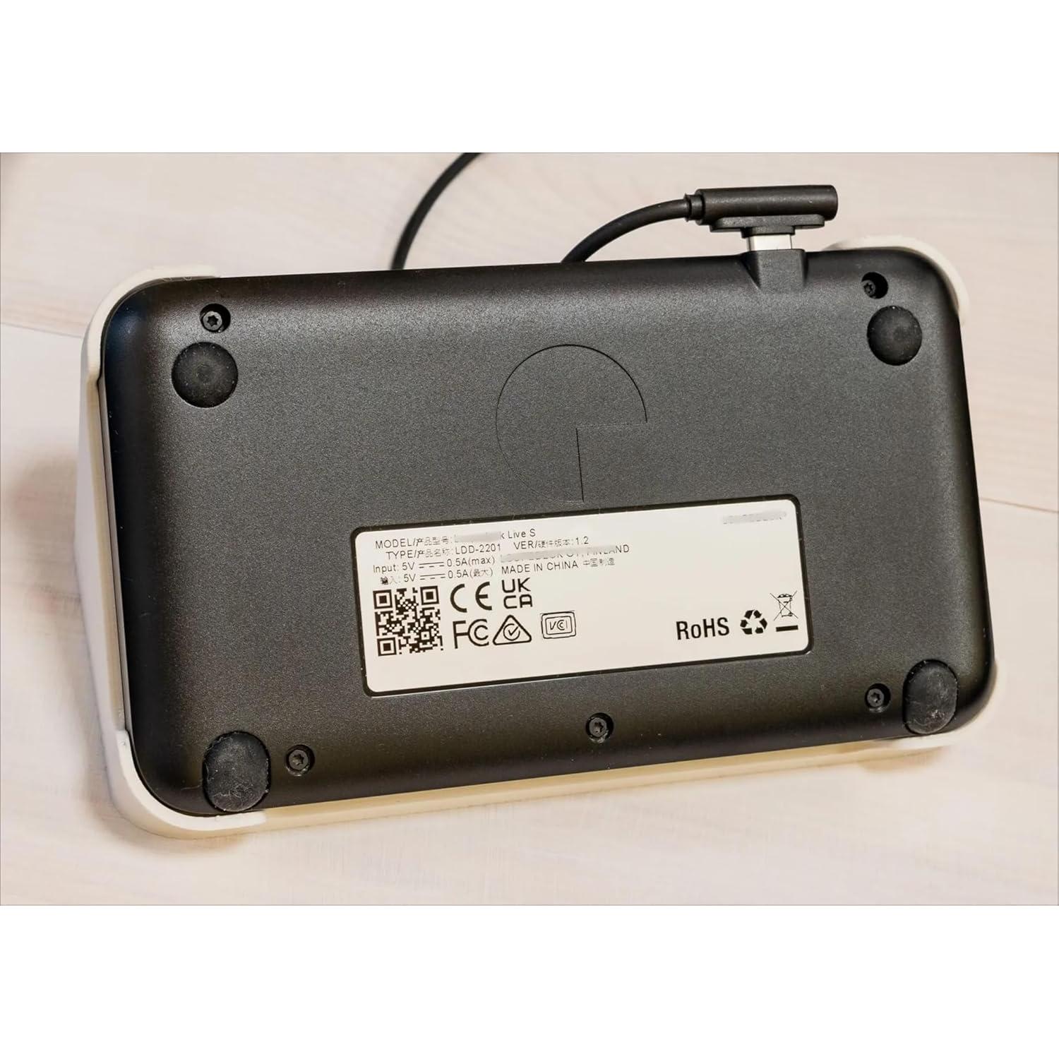 Stand and Mount for Loupedeck Live S, Compact Design, Ergonomic Desktop Holder (Black)