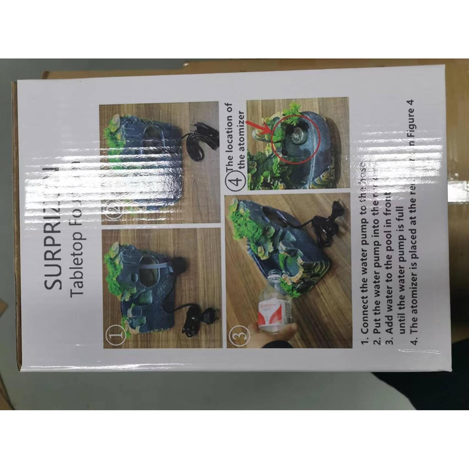 Fuente de Agua Interior SURPRIZON con Luz LED y Bomba 1.4kg