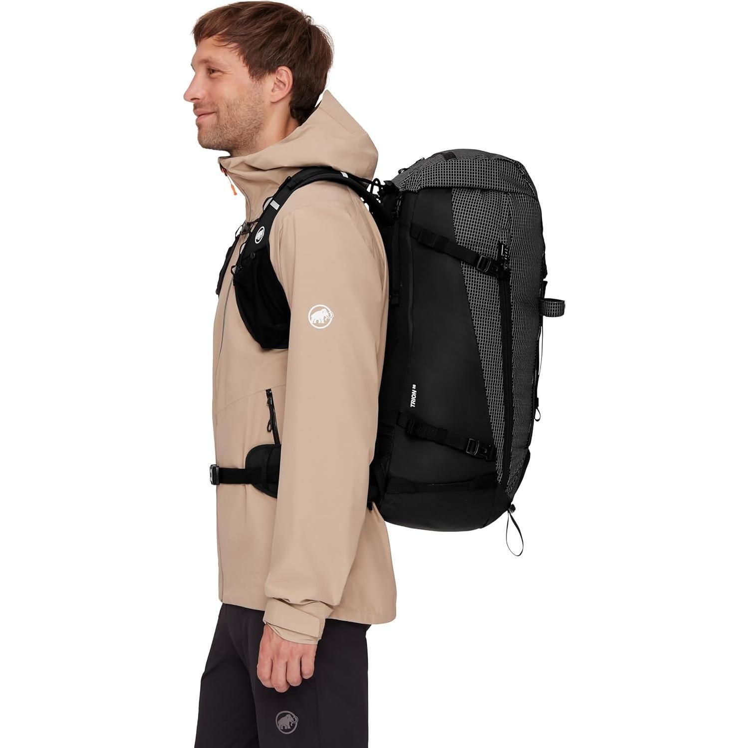 Bolsa de Escalada Mammut Trion 38L Negra Resistente al Agua