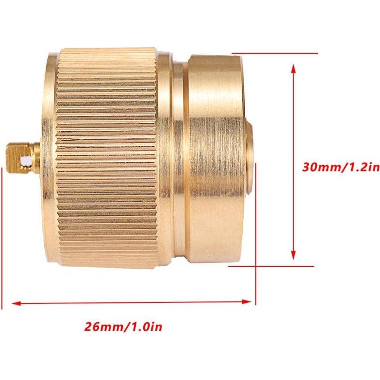 Adaptador de Estufa Camping Kbrotech Válvula Lindal 1LB