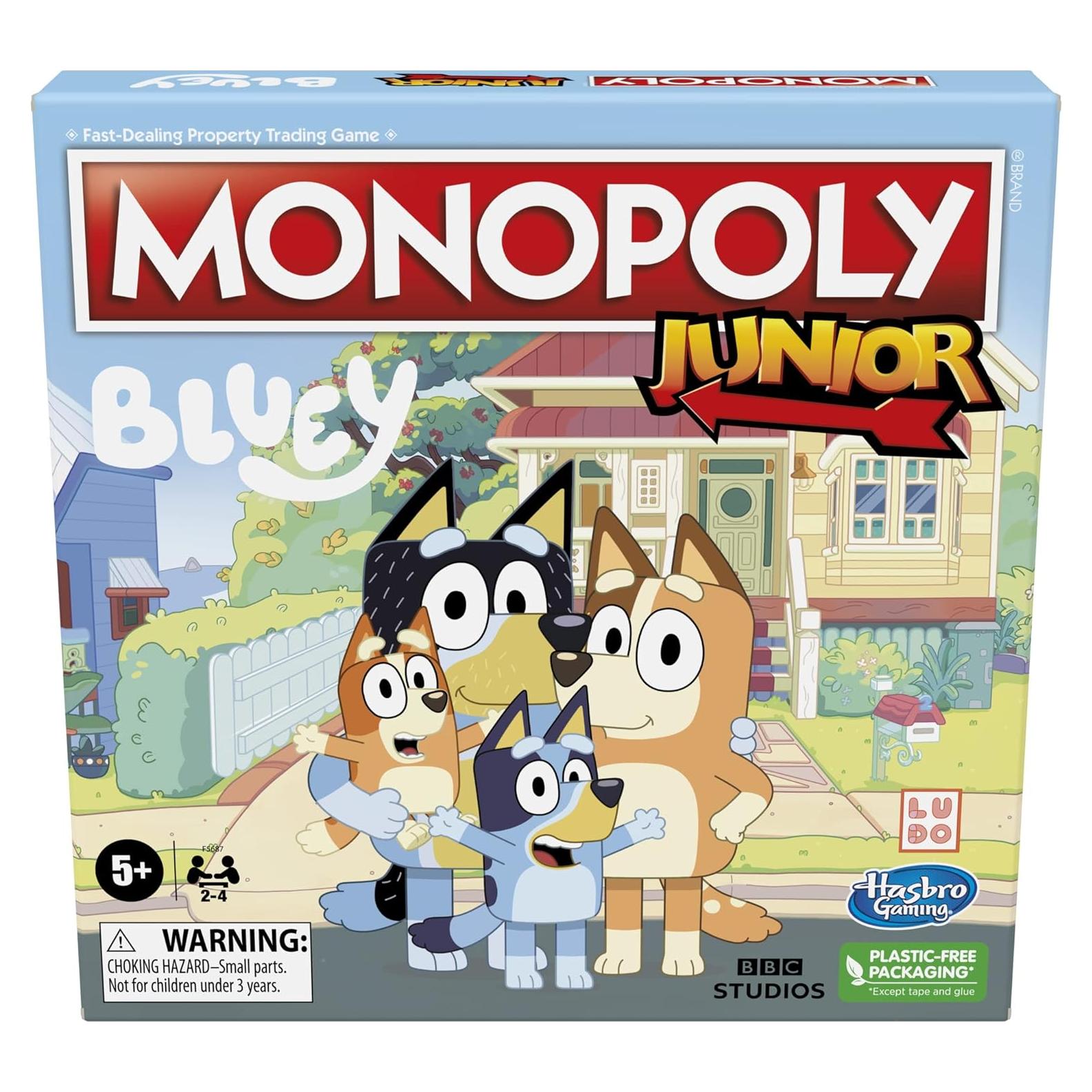 Monopoly Junior Bluey Hasbro Juego de Mesa para Niños 5+