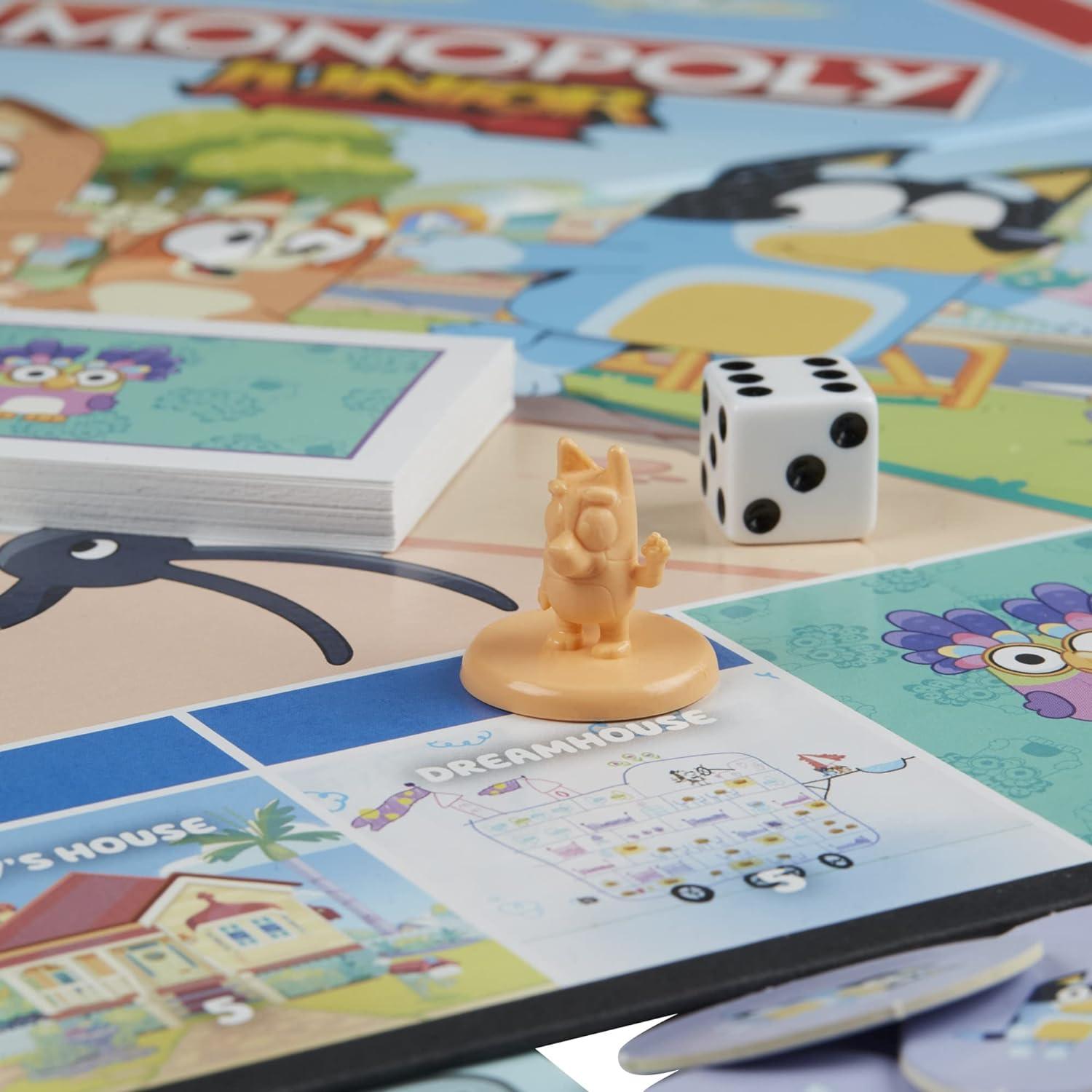 Monopoly Junior Bluey Hasbro Juego de Mesa para Niños 5+