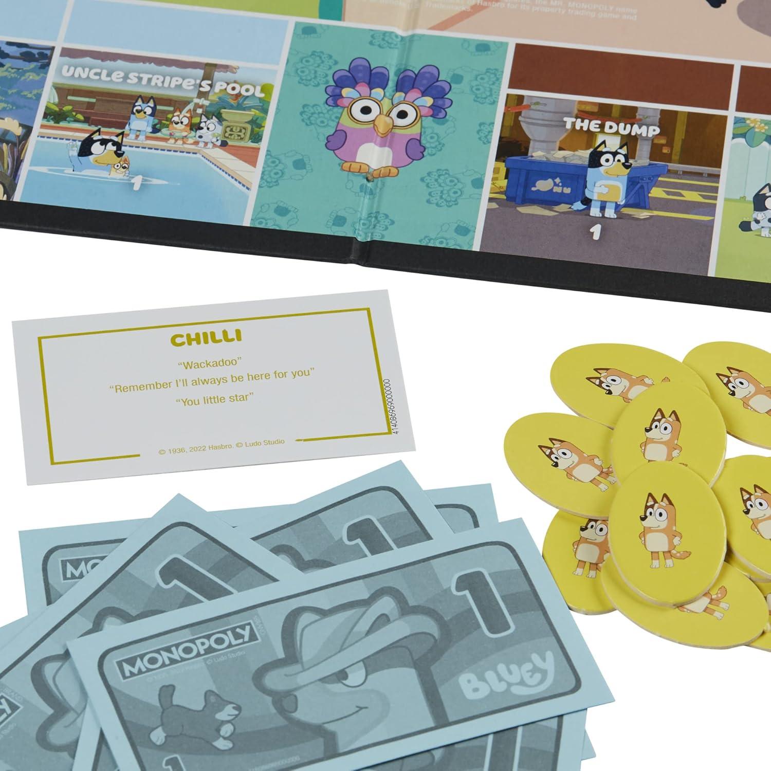 Monopoly Junior Bluey Hasbro Juego de Mesa para Niños 5+