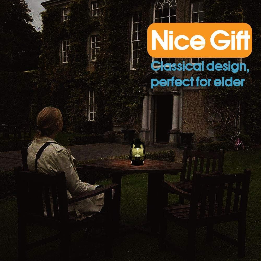 Linterna de Huracán LED Vintage WishHome Cobre 24 cm 150 Lúmenes