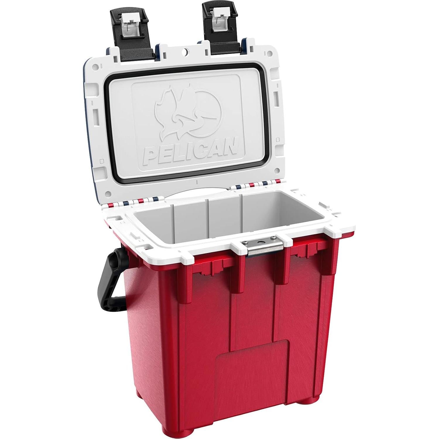Enfriador Pelican Elite 20QT Rojo-Azul-Blanco 20L