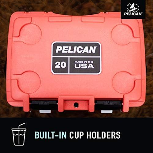 Enfriador Pelican Elite 20QT Rojo-Azul-Blanco 20L