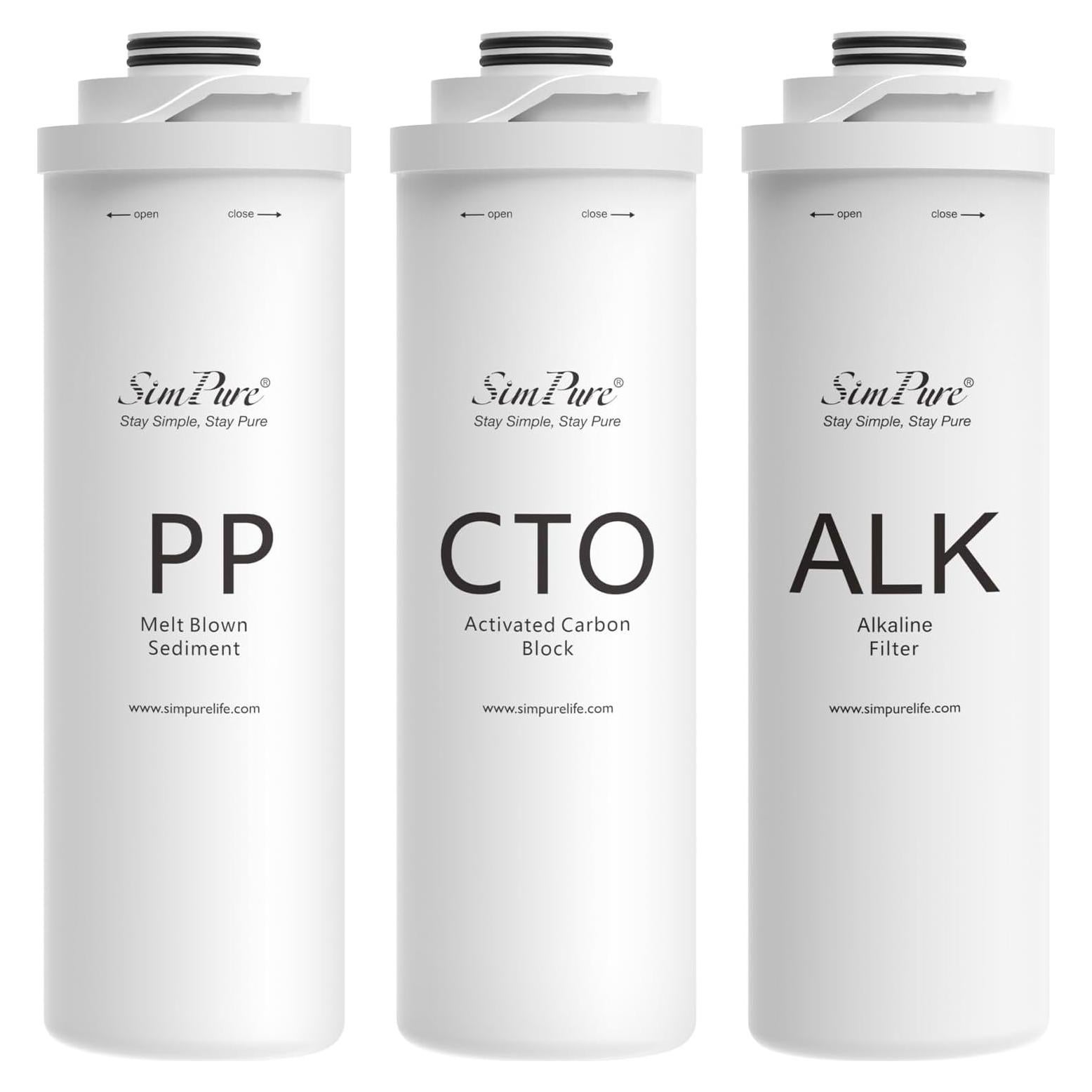 Paquete de Filtros de Reemplazo SimPure T1-400ALK 6 Meses