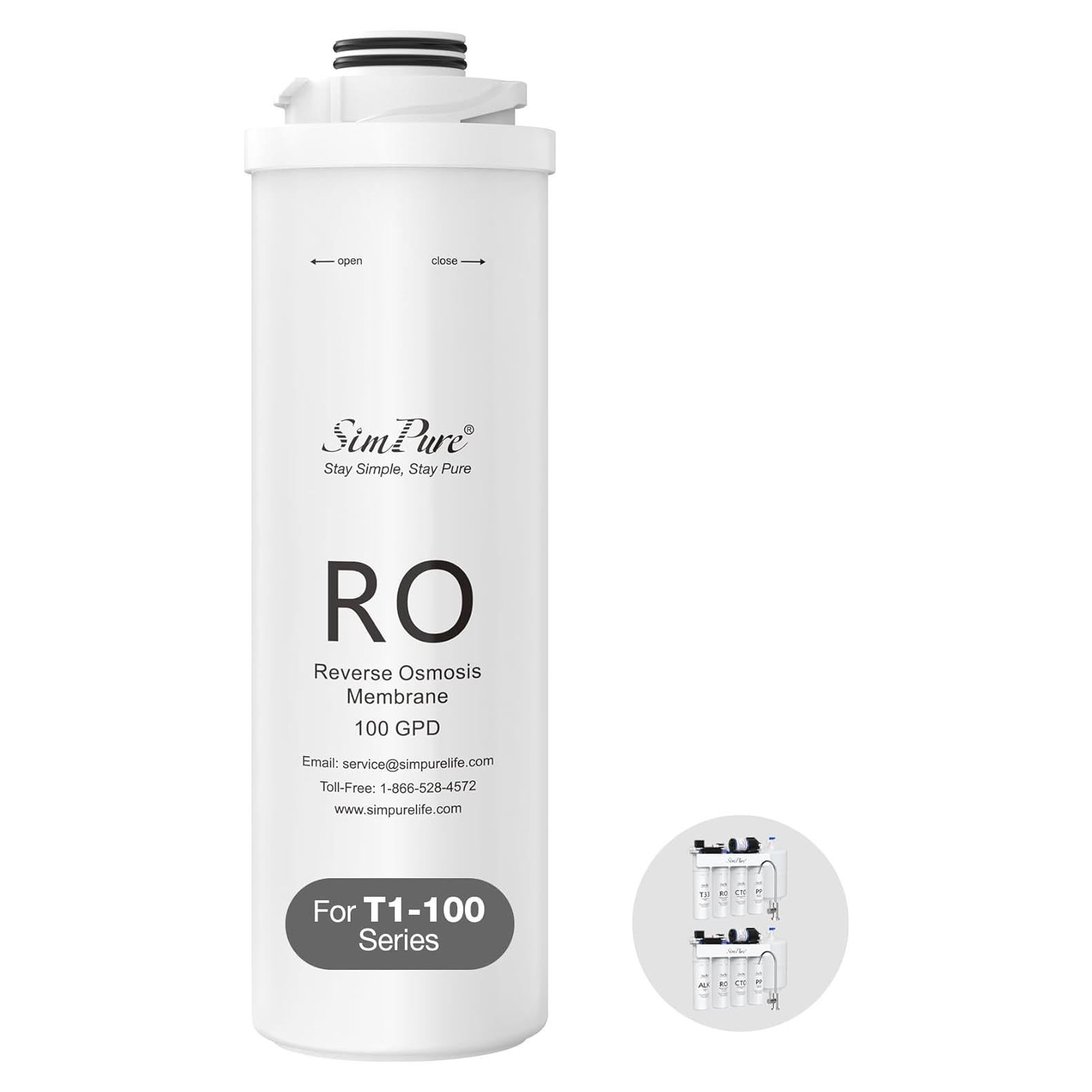 Cartucho Filtro RO SimPure T1-100 - Reemplazo 12 Meses