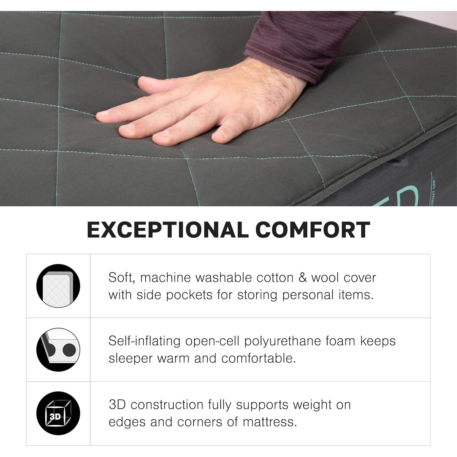 Colchón Autoinflable Exped LuxeMat Duo M 182x104 cm 4 cm Espuma