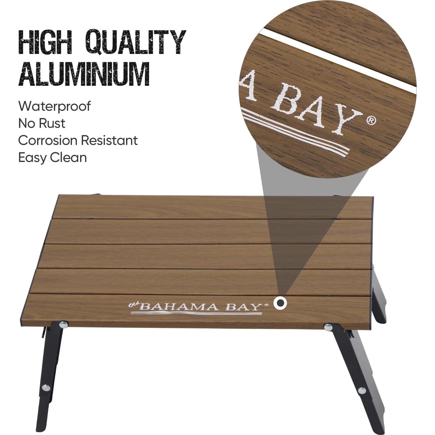 Mesa Plegable de Aluminio Old Bahama Bay Mini 30kg 16cm