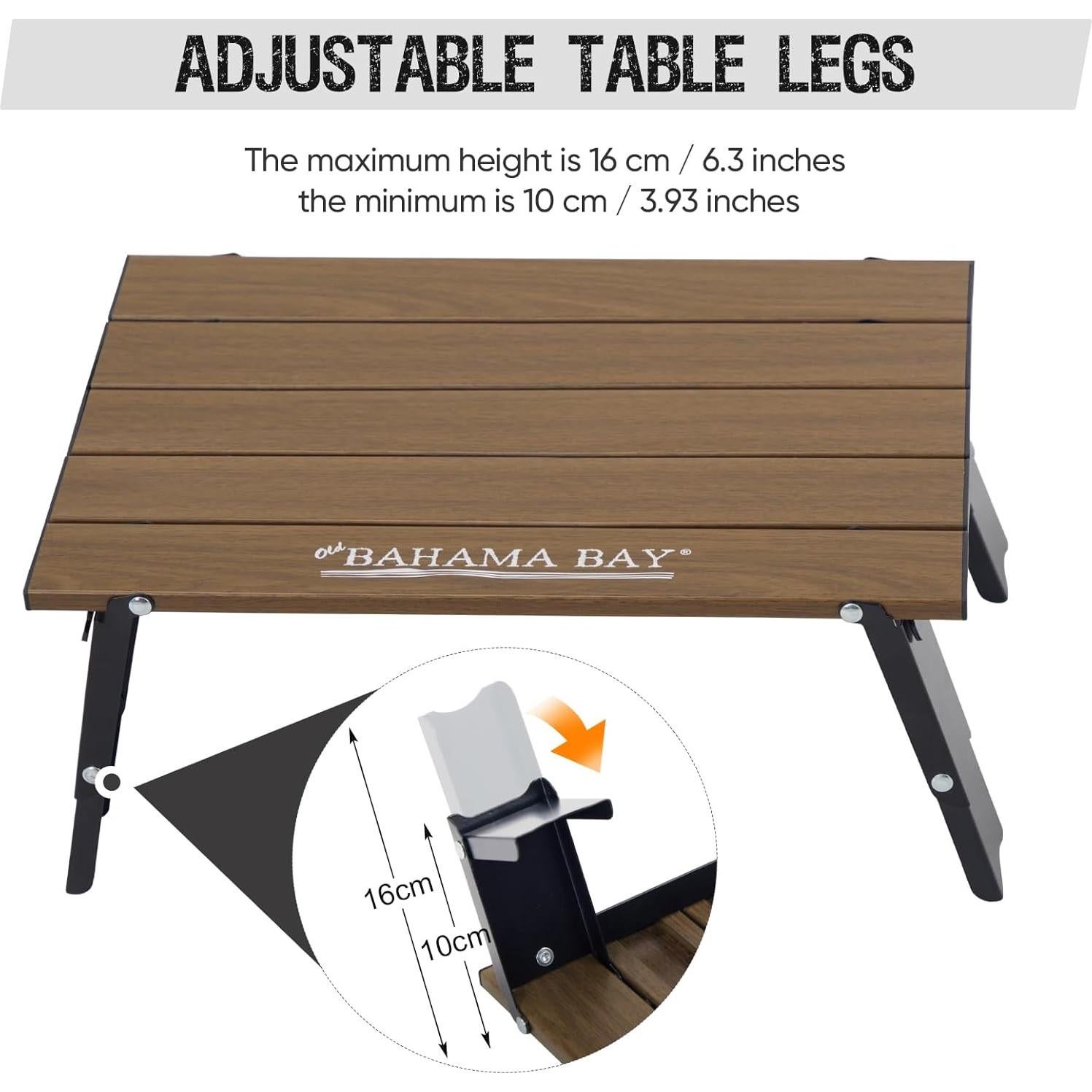 Mesa Plegable de Aluminio Old Bahama Bay Mini 30kg 16cm