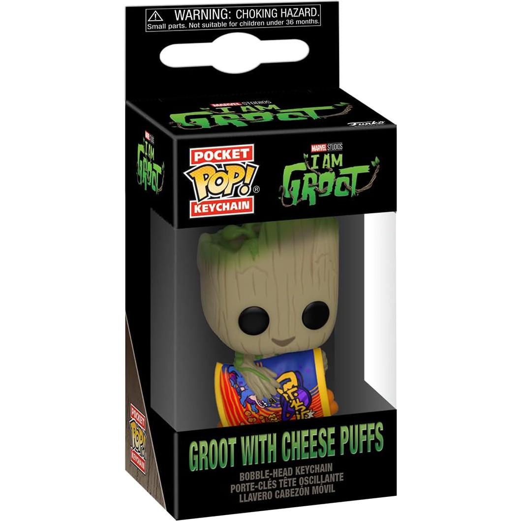 Llavero Funko Pop! Groot con Cheesy Puffs - Marvel