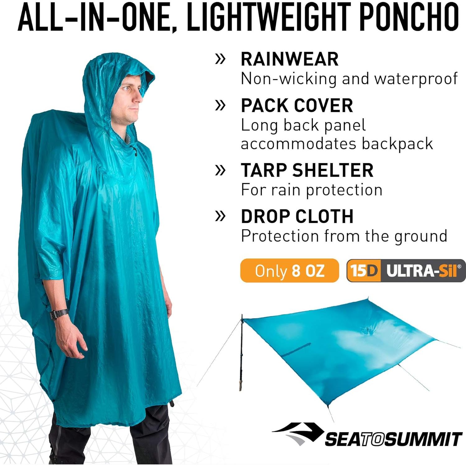Poncho Tarp Ultra-SIL Nano Sea to Summit 4-en-1 Impermeable