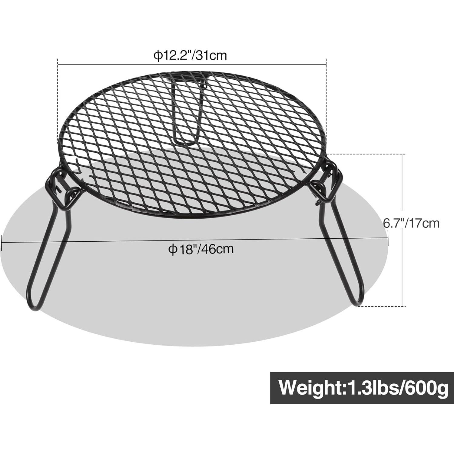 Parrilla Plegable REDCAMP de Hierro para Fogata 31 cm