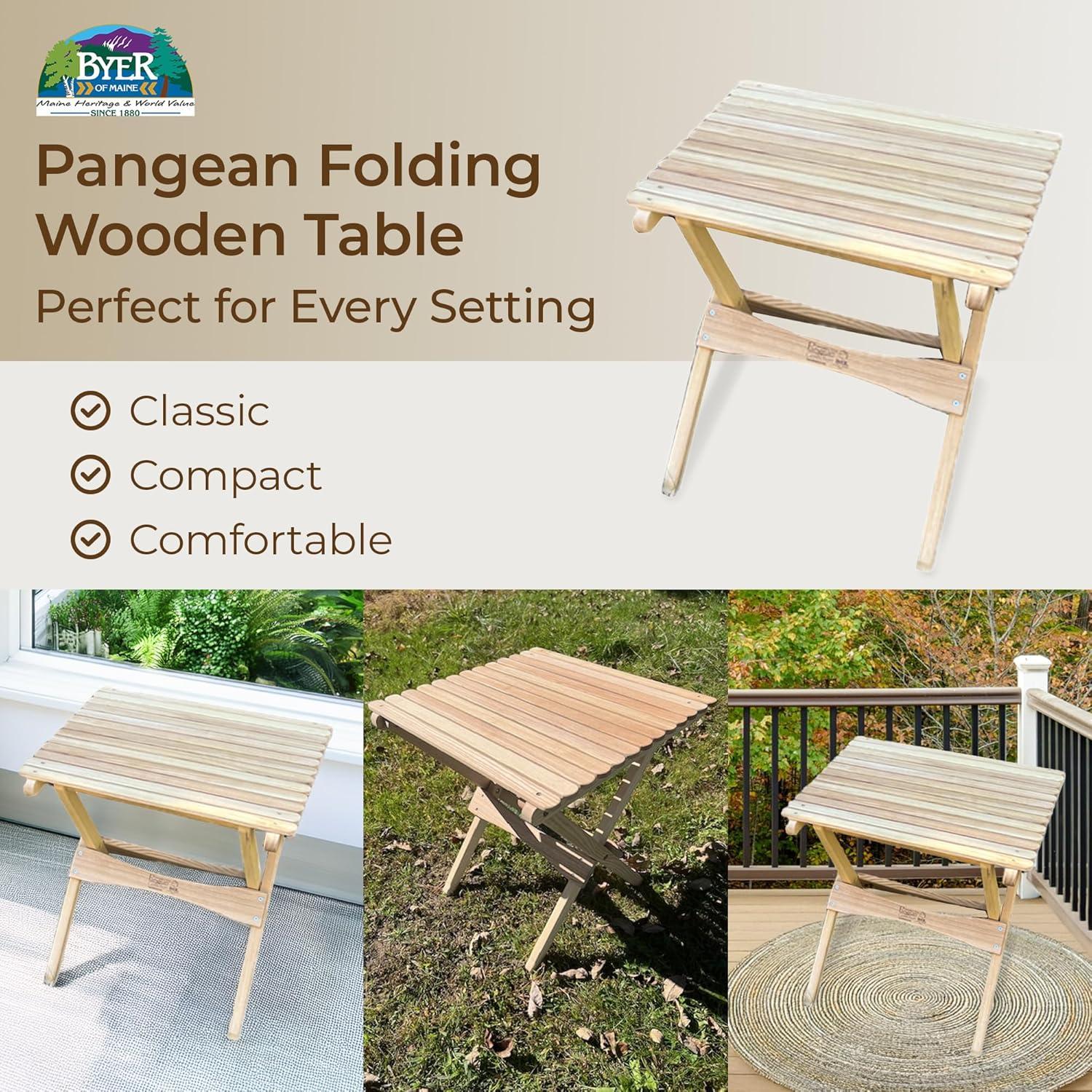 Mesa Plegable de Madera Byer of Maine Pangean 55.88x50.8 cm