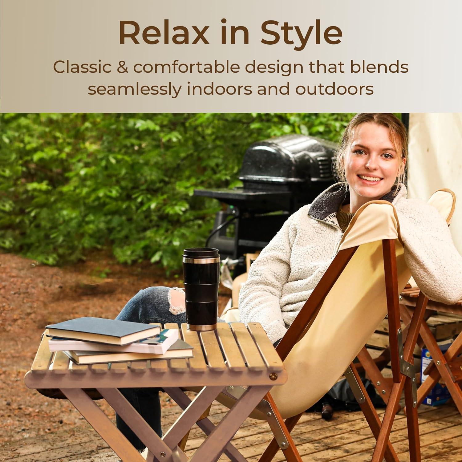 Mesa Plegable de Madera Byer of Maine Pangean 55.88x50.8 cm