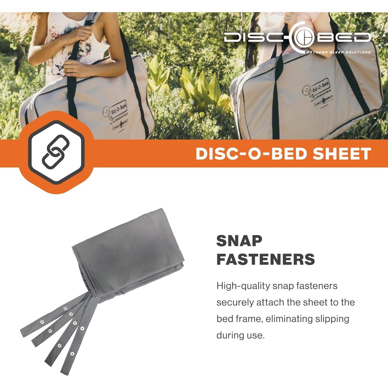 Sábana Plegable Disc-O-Bed L/XL Gris - Polycotton