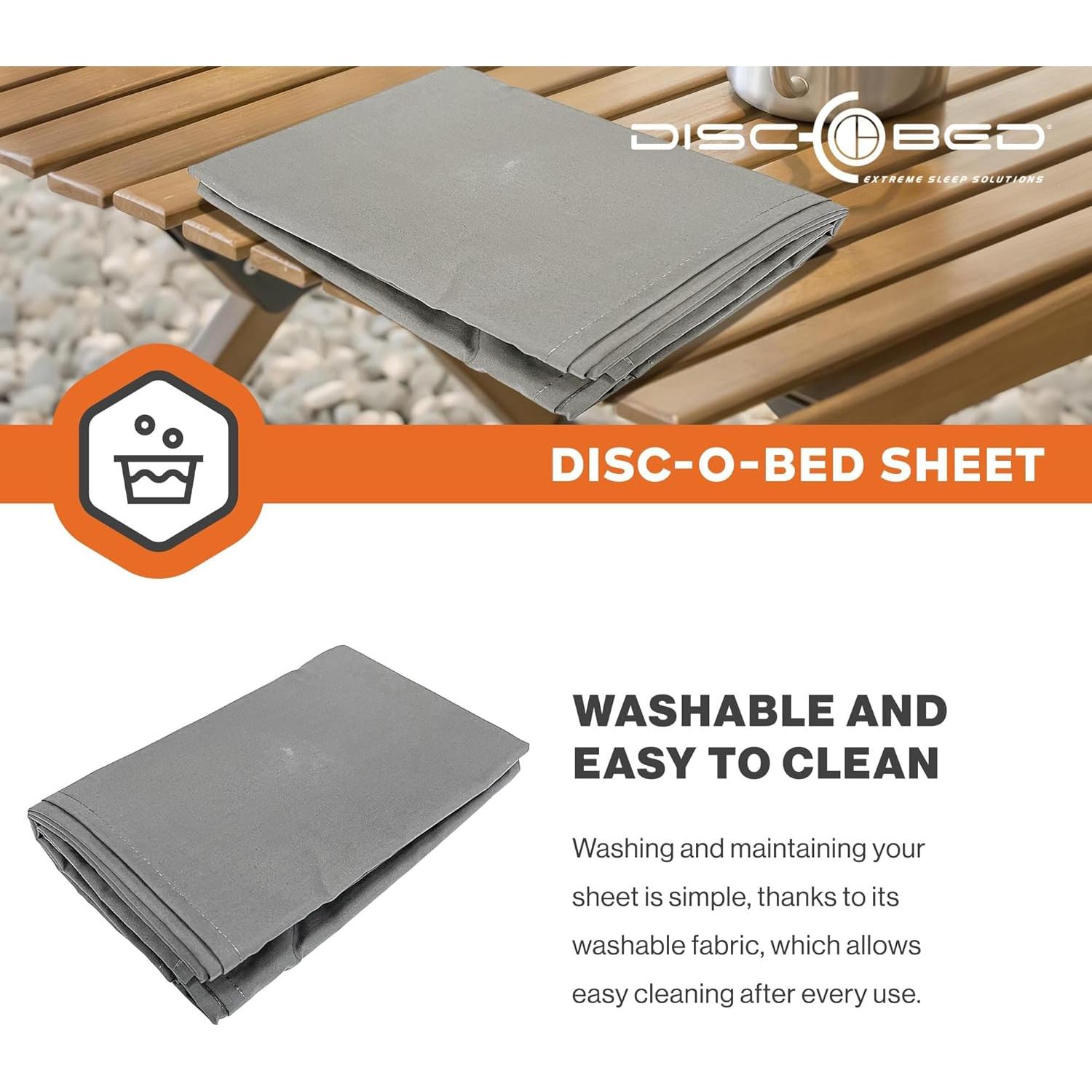 Sábana Plegable Disc-O-Bed L/XL Gris - Polycotton