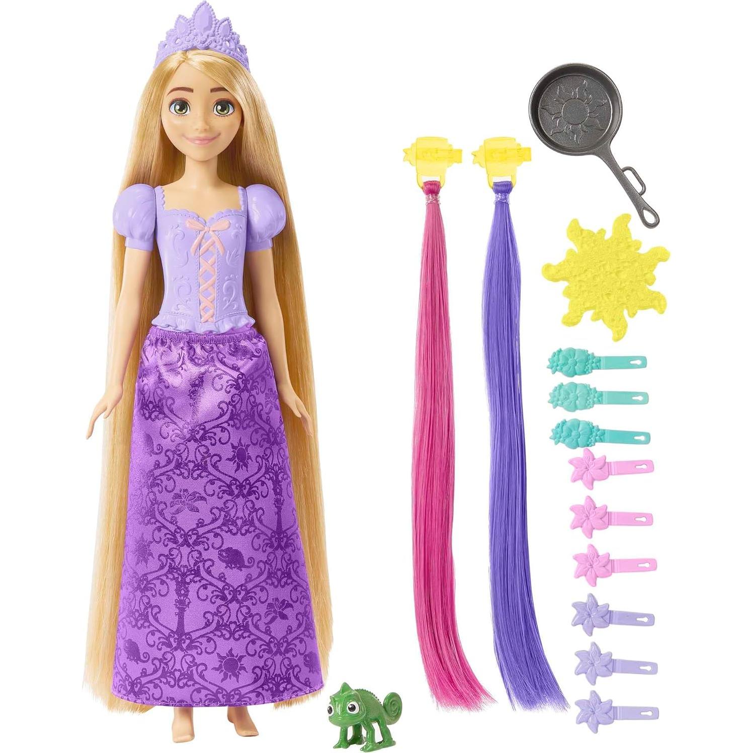 Muñeca Rapunzel Mattel Disney Princess con Extensiones de Color