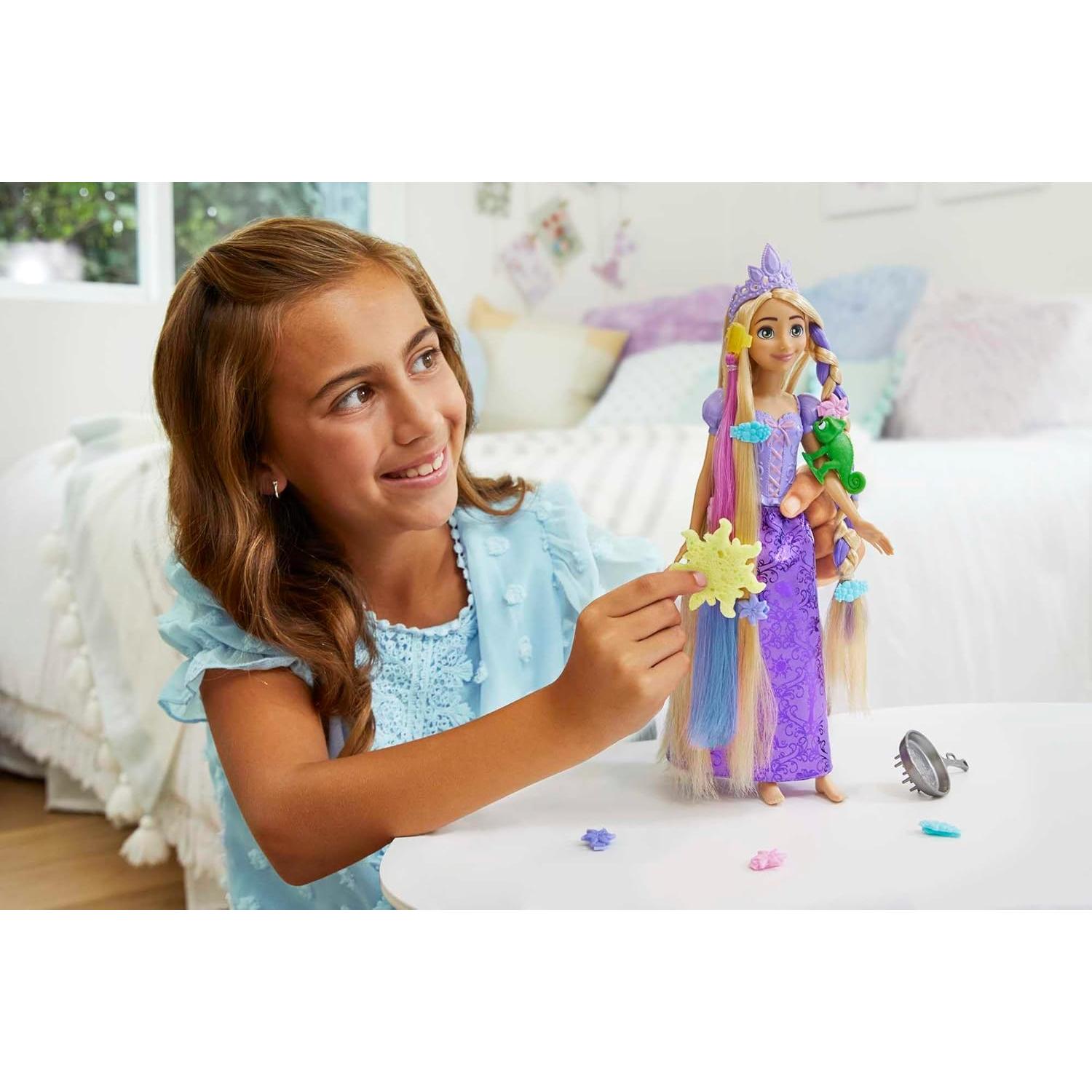 Muñeca Rapunzel Mattel Disney Princess con Extensiones de Color