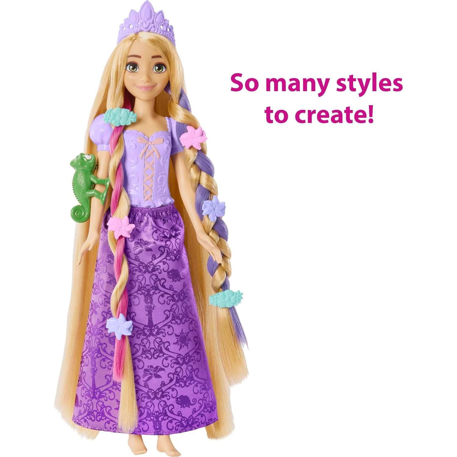 Muñeca Rapunzel Mattel Disney Princess con Extensiones de Color