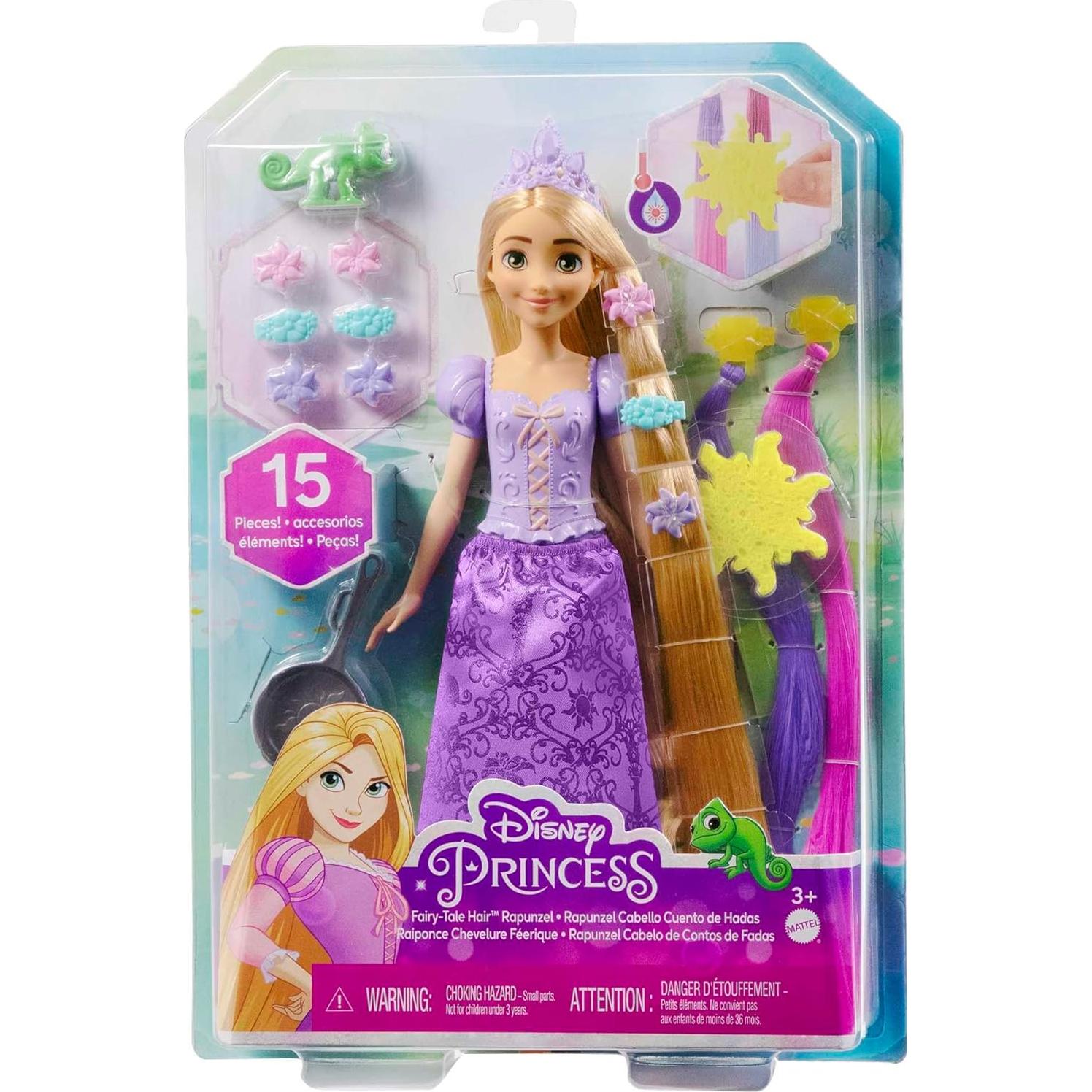 Muñeca Rapunzel Mattel Disney Princess con Extensiones de Color
