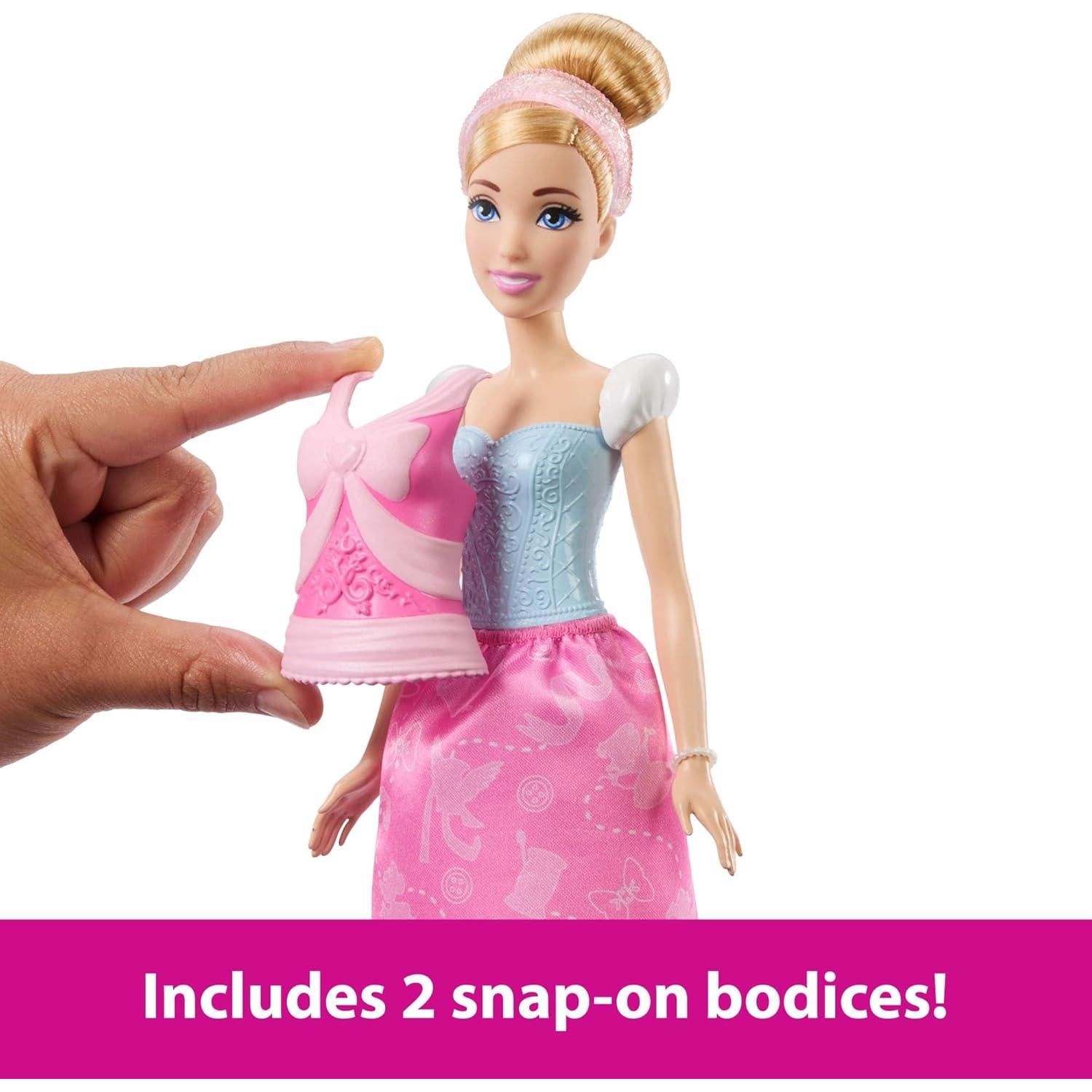 Muñeca de Moda Cenicienta 2-en-1 Mattel con Accesorios