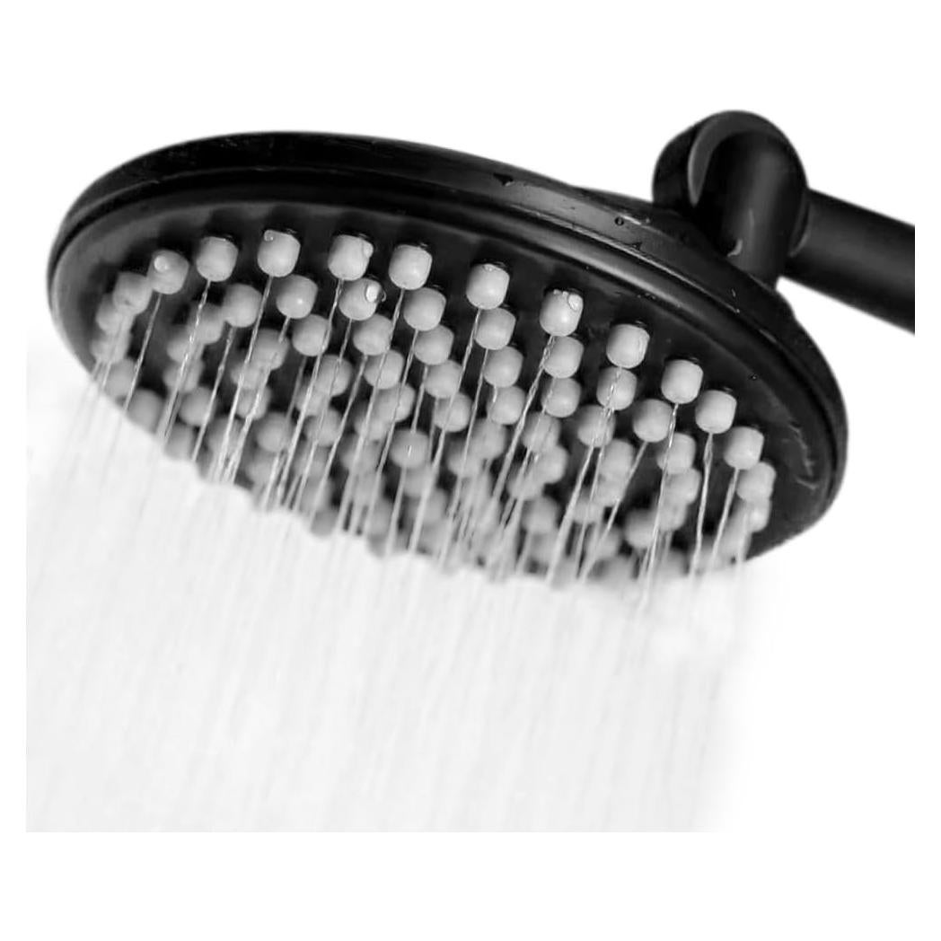 Cabezal de Ducha de Lluvia ShowerME 22.86 cm Negro Mate