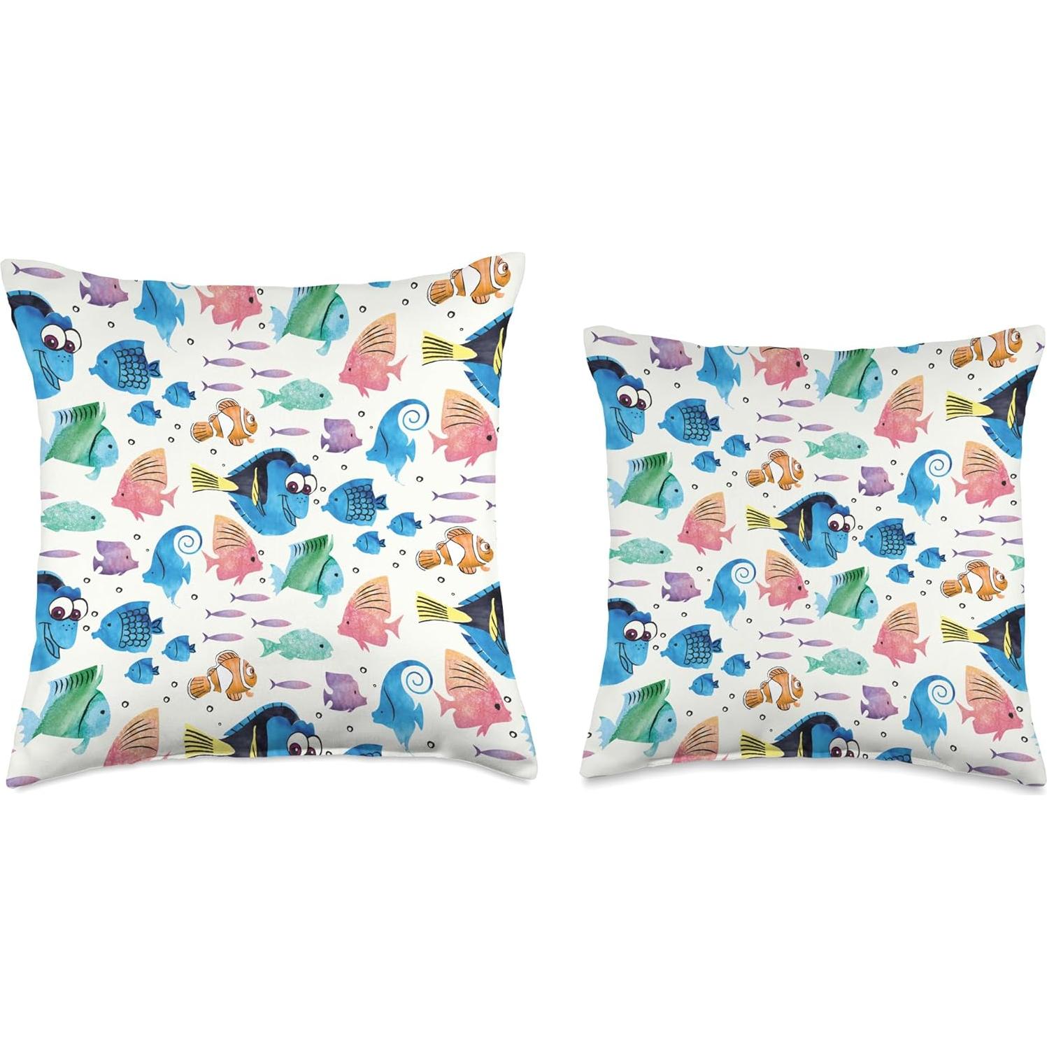 Disney PIXAR Finding Nemo Dory Ocean Here We Come Throw Pillow