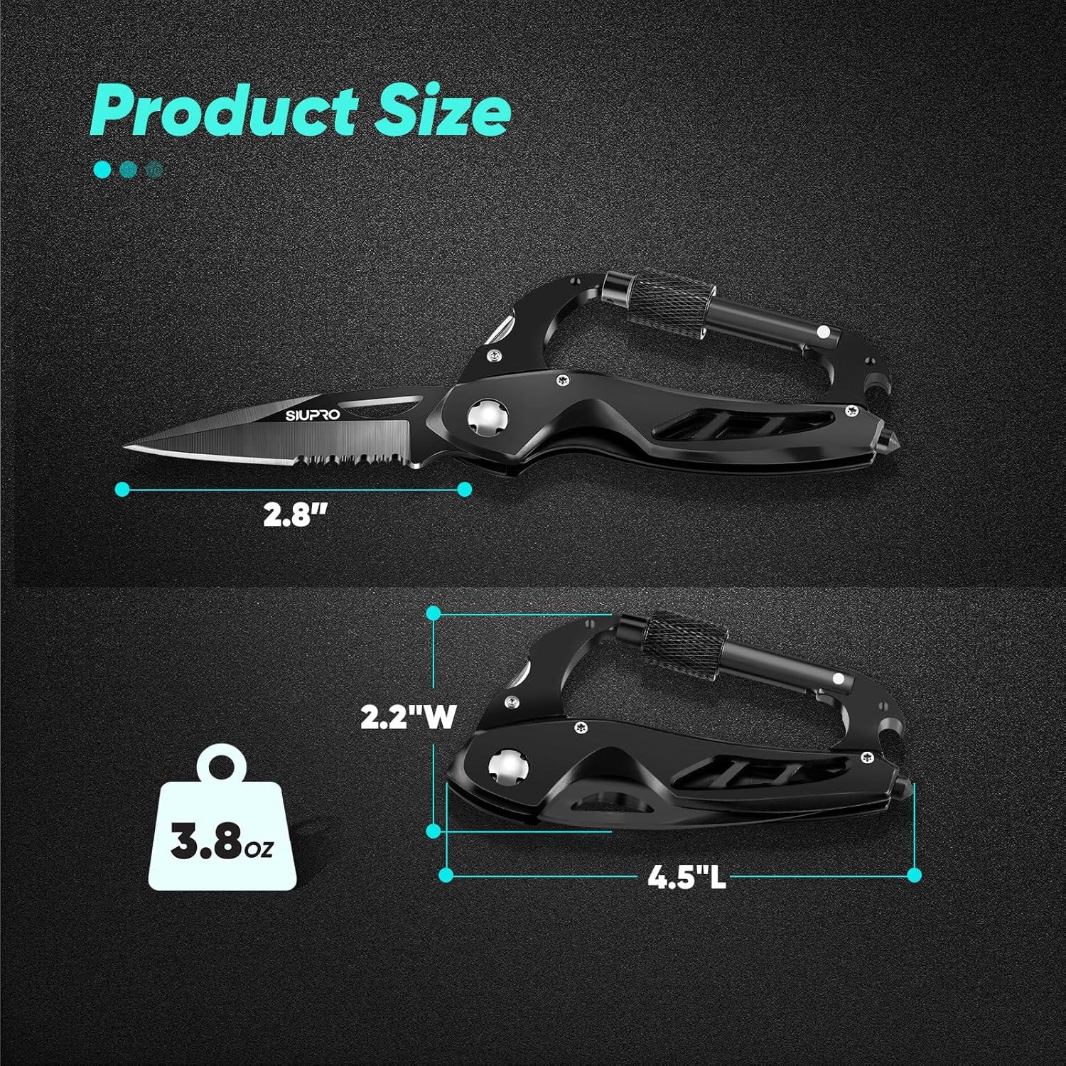 Cuchillo Multiherramienta SIUPRO 7 en 1 Plegable 11.4 cm