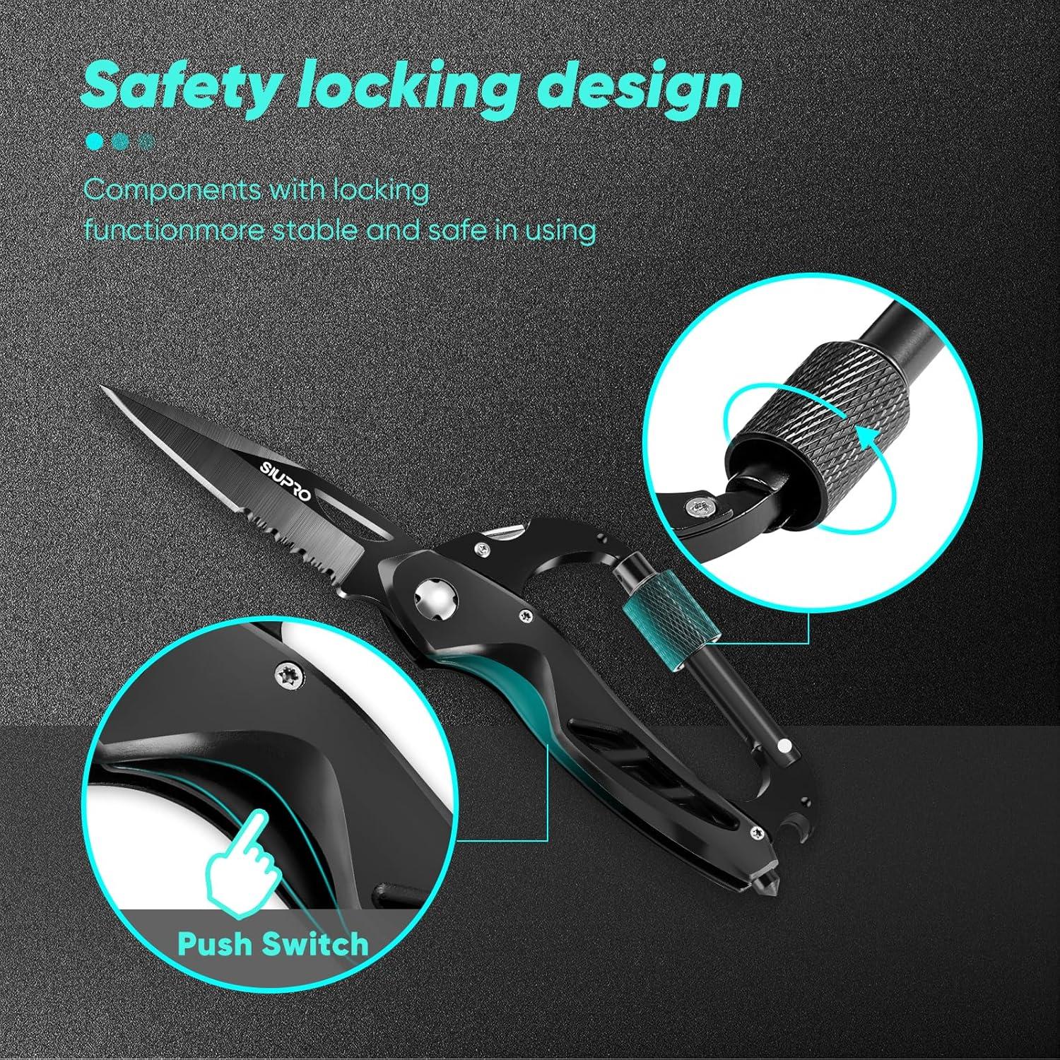 Cuchillo Multiherramienta SIUPRO 7 en 1 Plegable 11.4 cm