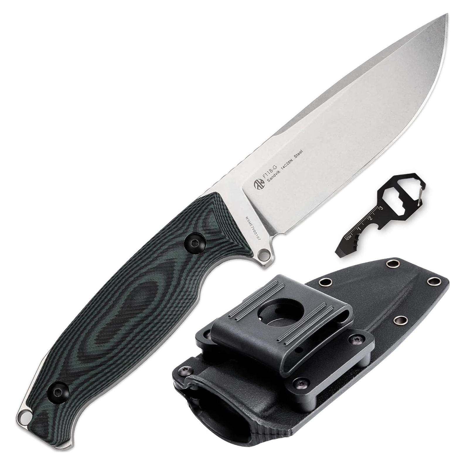 Cuchillo Fijo Ruike F118 para Camping con Funda 360° - Acero Inoxidable