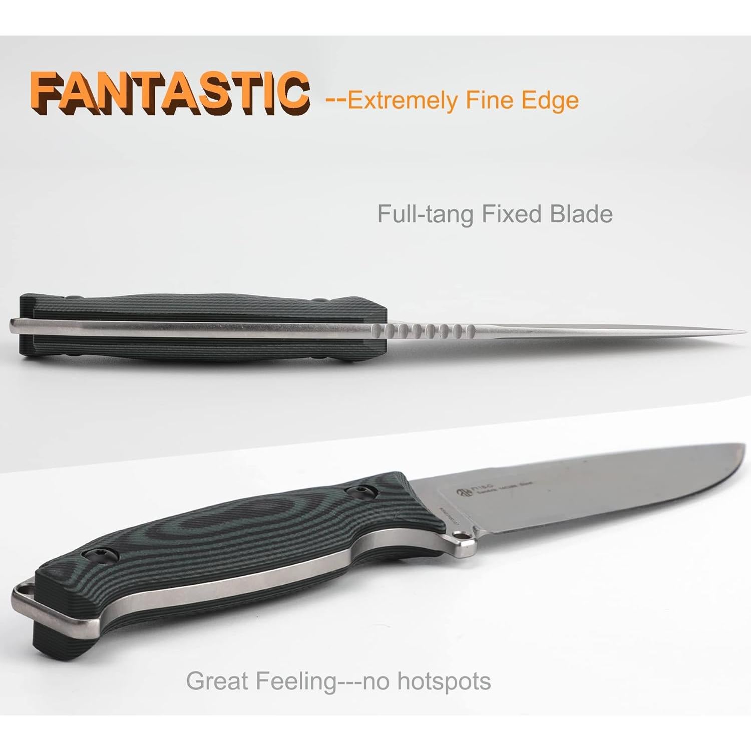 Cuchillo Fijo Ruike F118 para Camping con Funda 360° - Acero Inoxidable
