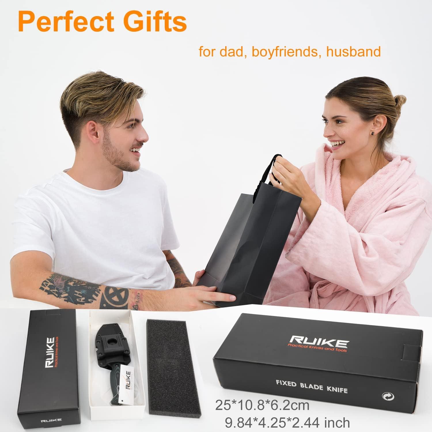 Cuchillo Fijo Ruike F118 para Camping con Funda 360° - Acero Inoxidable