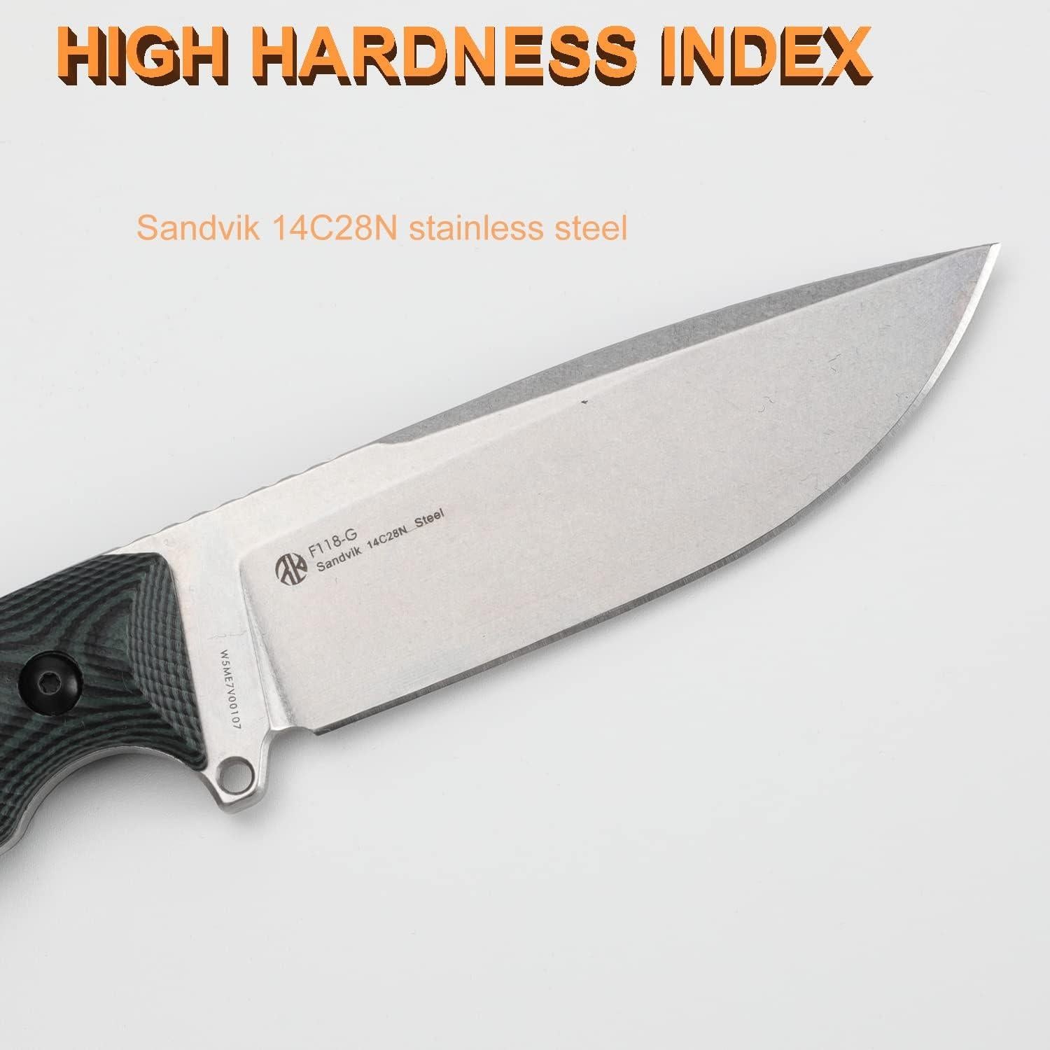 Cuchillo Fijo Ruike F118 para Camping con Funda 360° - Acero Inoxidable